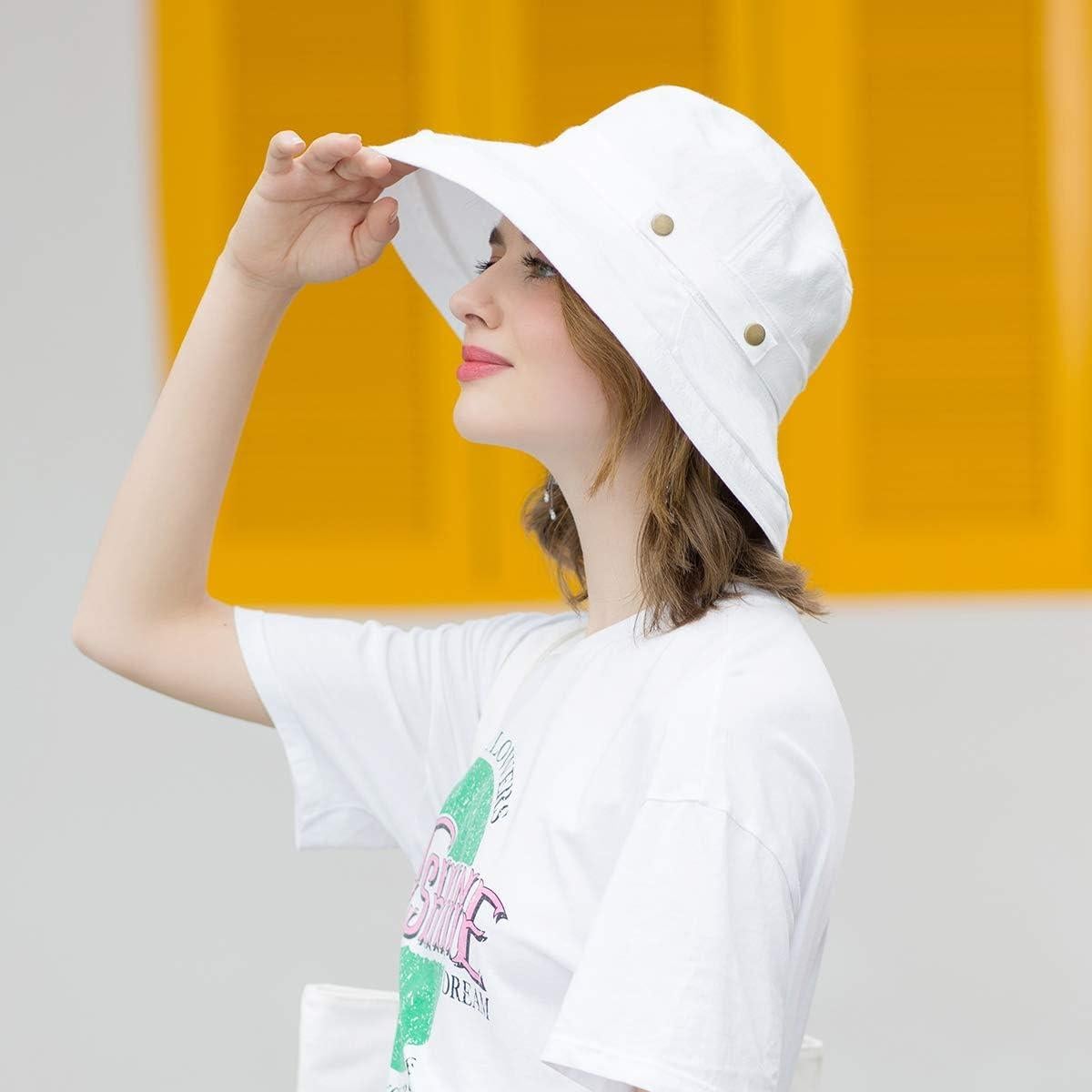 Sombrero de Sol Plegable para Mujeres SOMALER UPF50+ Algodón