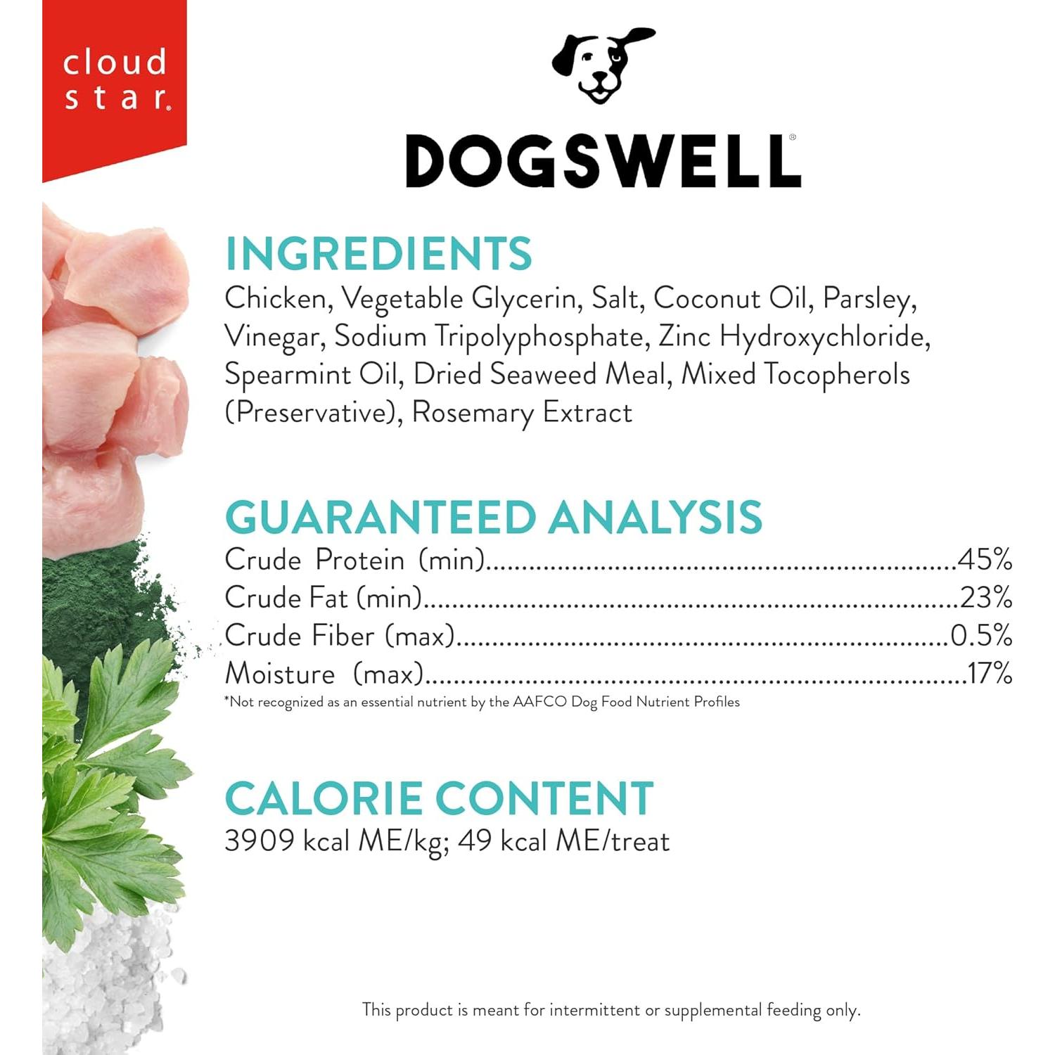 Golosinas Dental Jerky de Pollo Dogswell 340g - Cuidado Dental