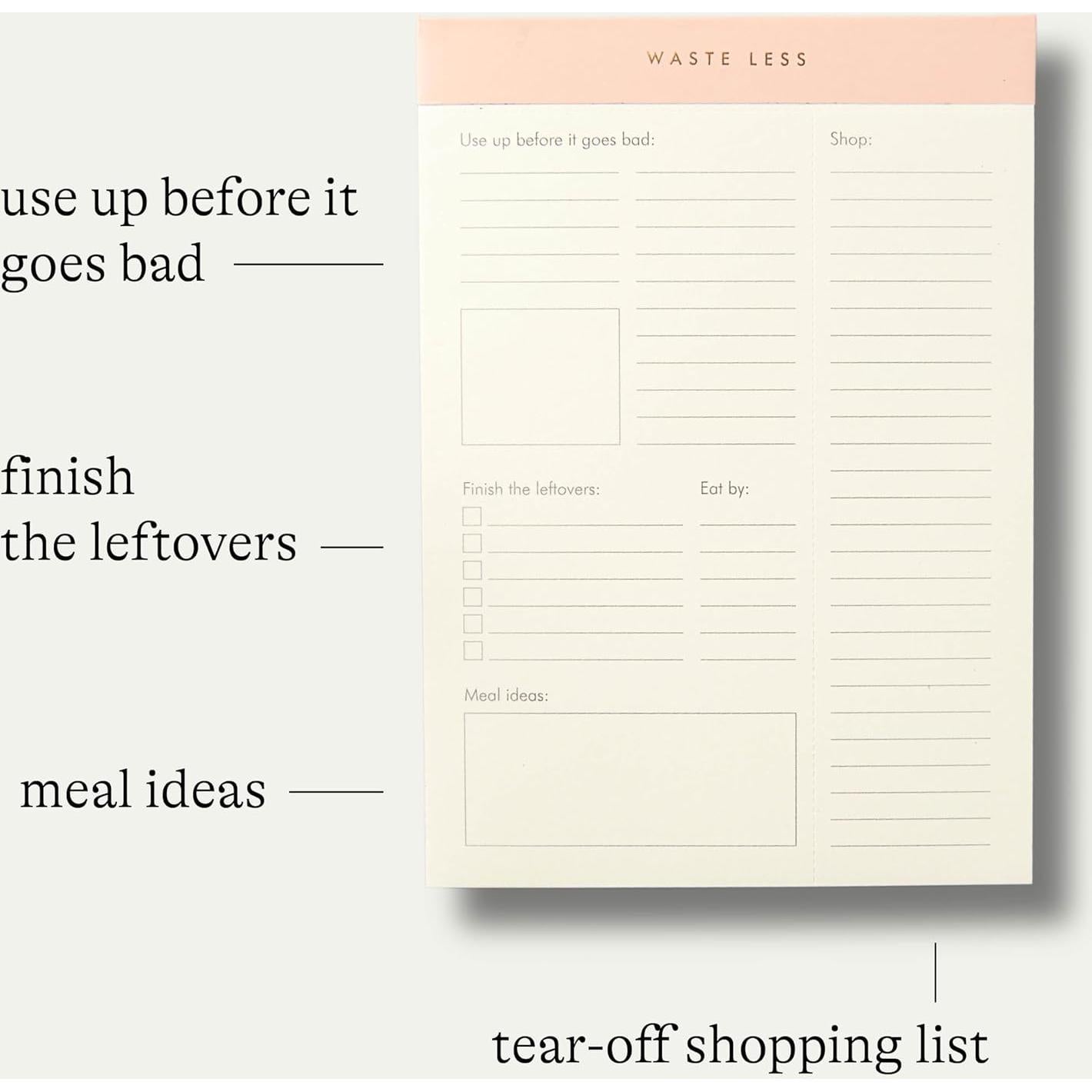 Bloc de Notas Desperdicia Menos Kunitsa 52 Páginas 20.32x15.24cm