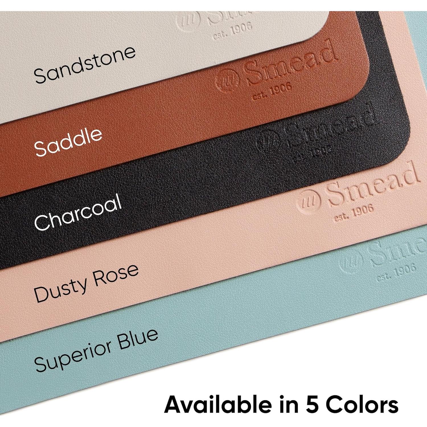 Alfombrilla de Escritorio Smead Cuero Vegano 60x35 cm Beige