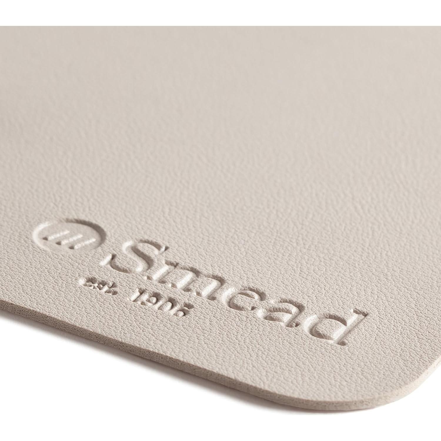 Alfombrilla de Escritorio Smead Cuero Vegano 60x35 cm Beige