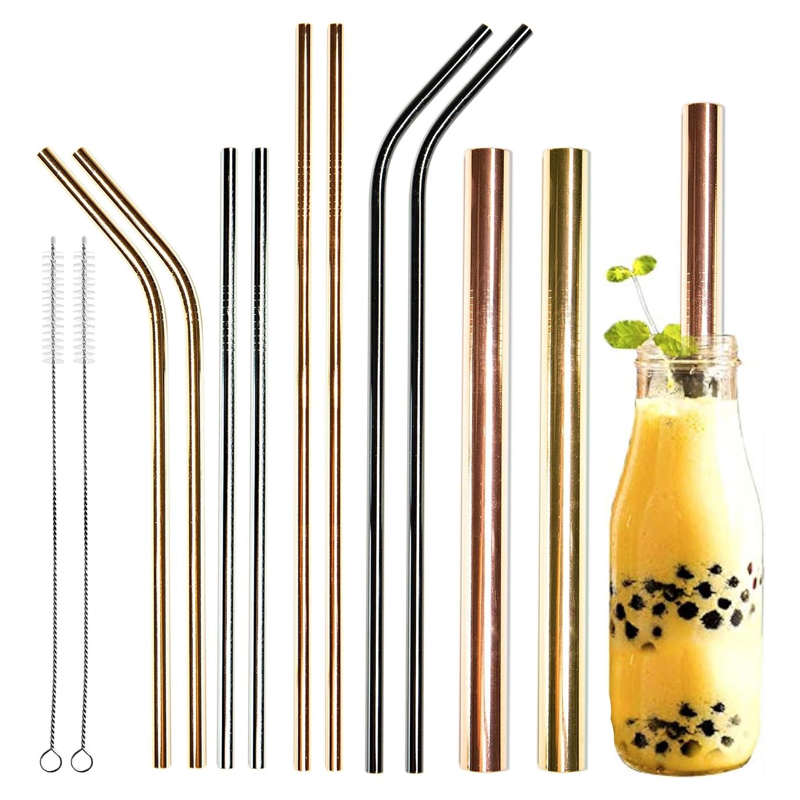 Pajitas de Acero Inoxidable Reutilizables Youngever - 10 Unidades