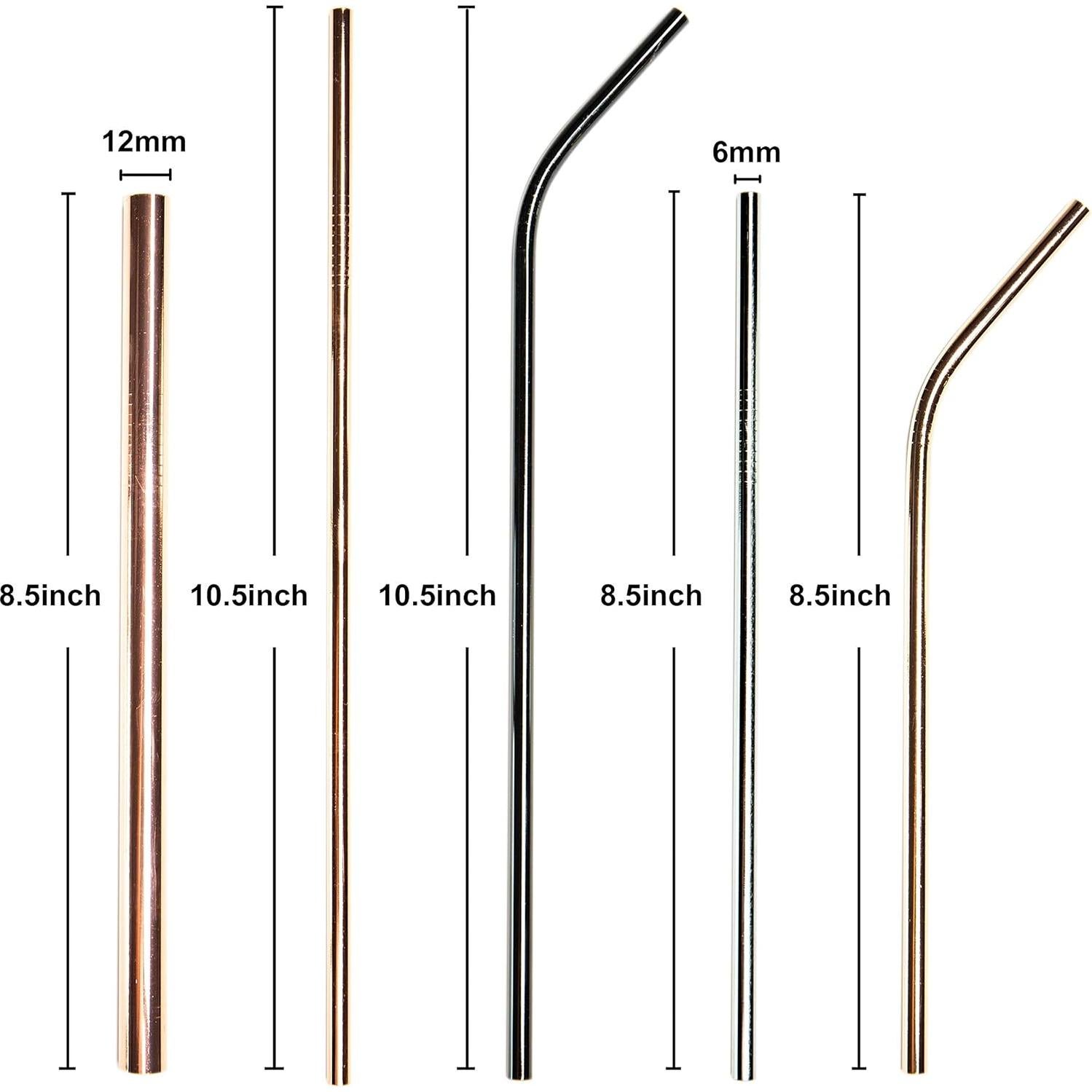 Pajitas de Acero Inoxidable Reutilizables Youngever - 10 Unidades