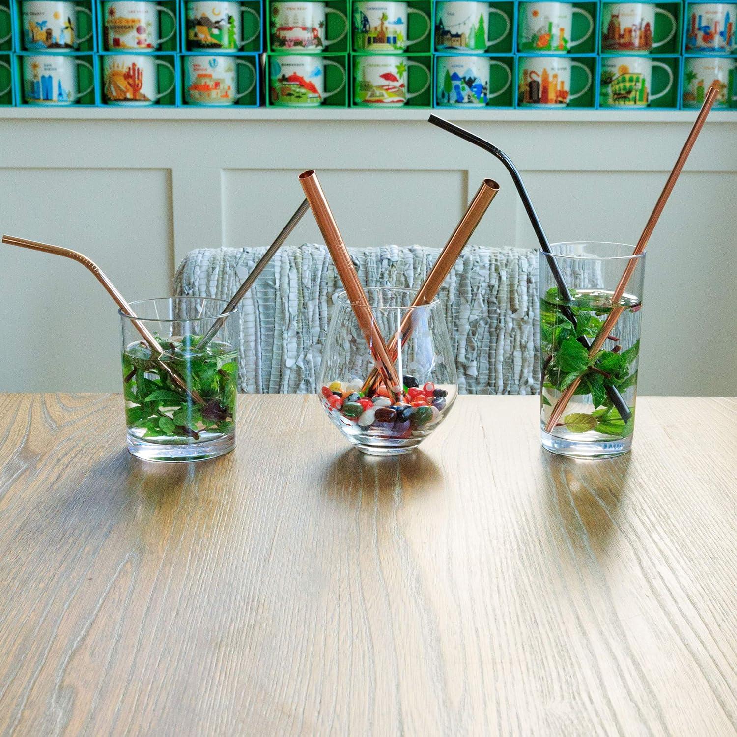 Pajitas de Acero Inoxidable Reutilizables Youngever - 10 Unidades