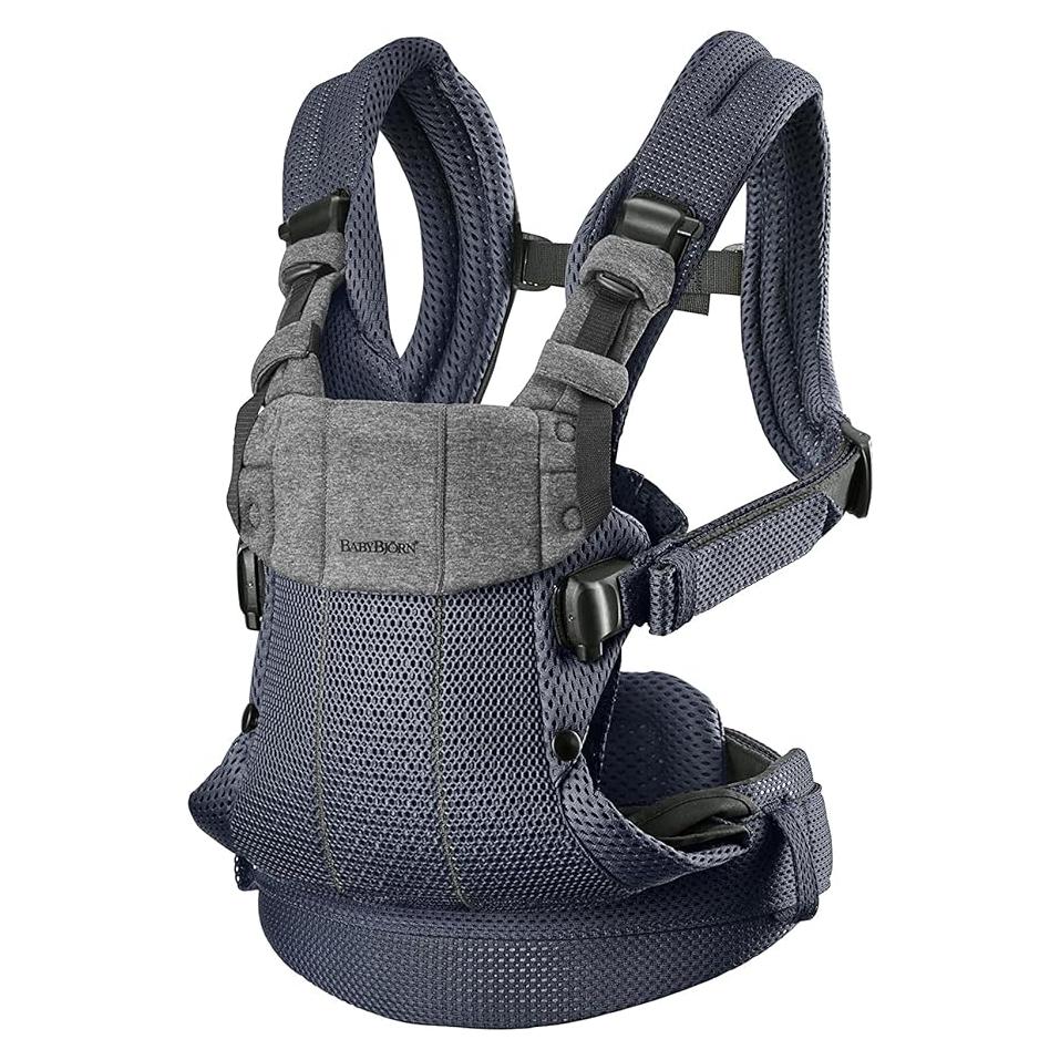 Portabebés BabyBjörn Harmony Antracita Malla 3D Ergonómico 3 en 1