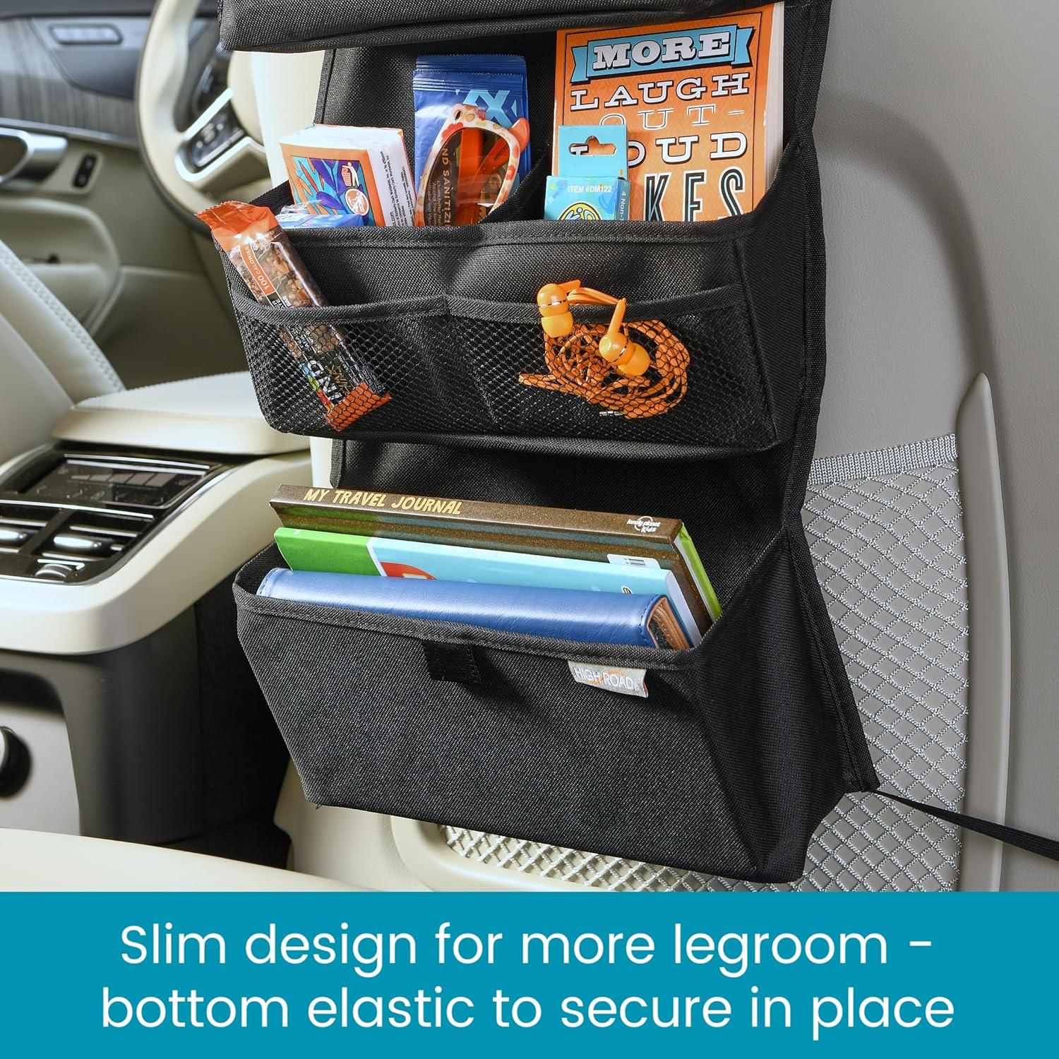 Organizador de Auto High Road con Soporte para Pañuelos - Negro