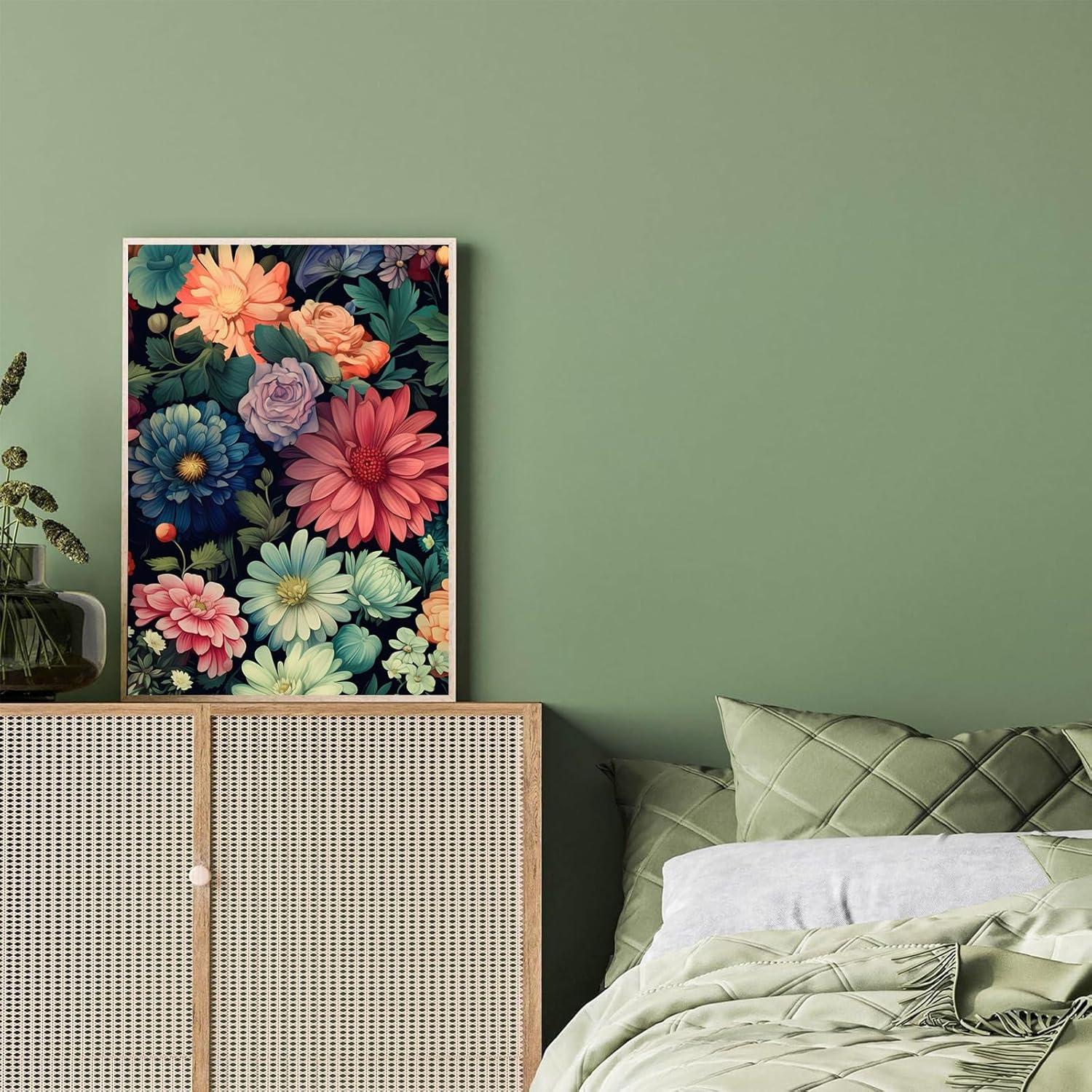 Kit de Pintura de Diamantes Ausanrl Flores 30x40cm DIY Adultos