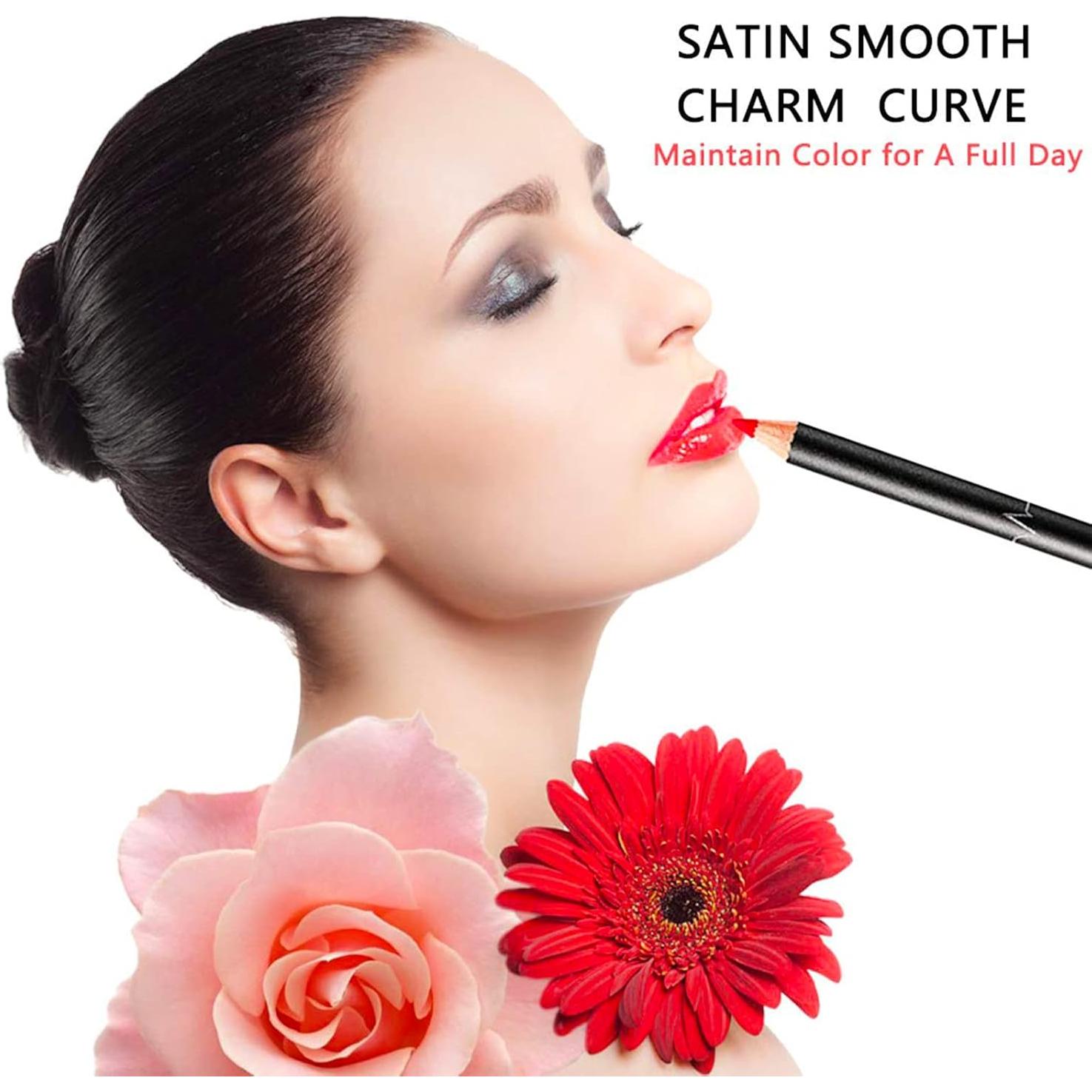 Set de 18 Lápices de Labios DC-BEAUTIFUL con 2 Sacapuntas