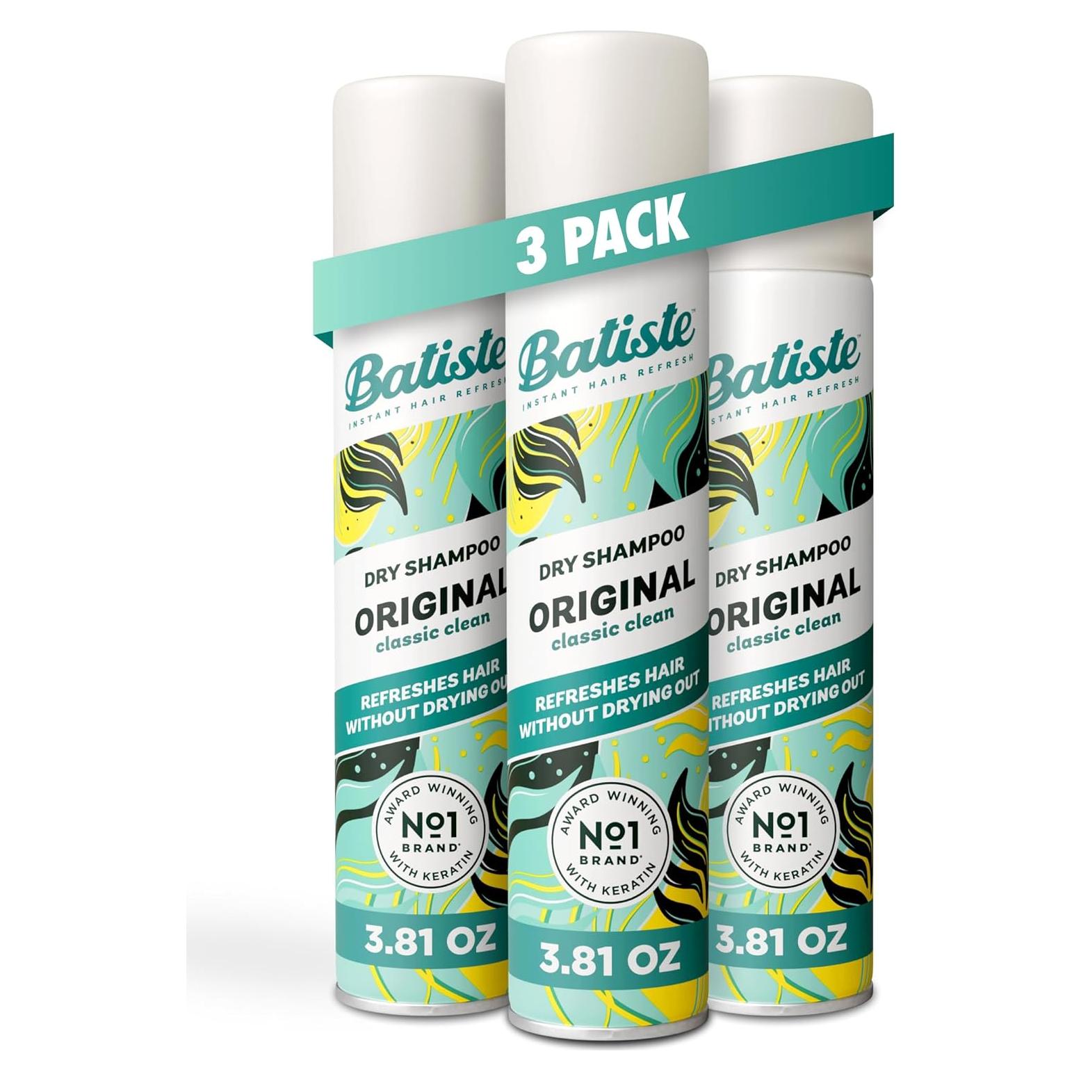 Set de Champú Seco Batiste Original 3 Piezas 108g