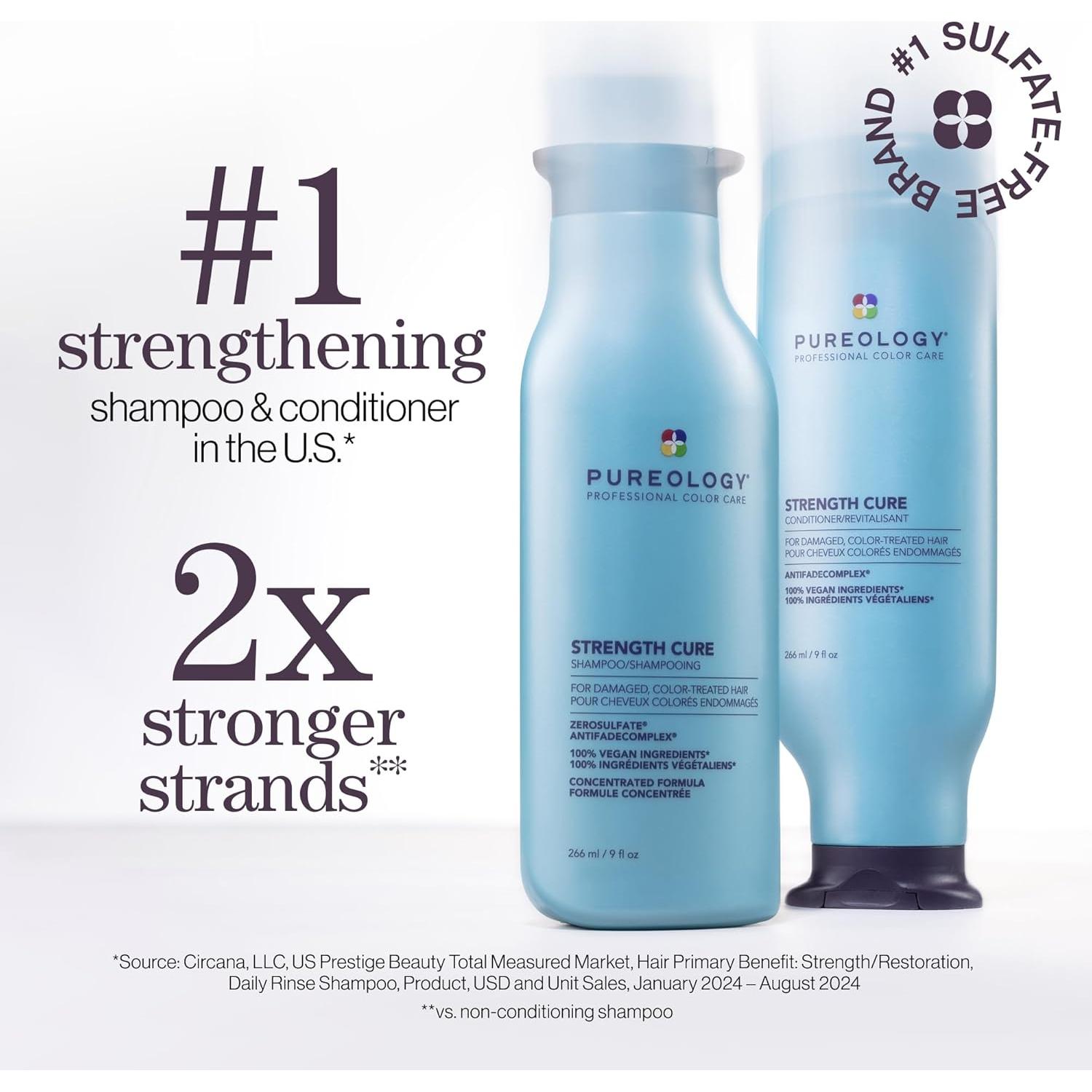 Conjunto Champú y Acondicionador Pureology Strength Cure 266ml