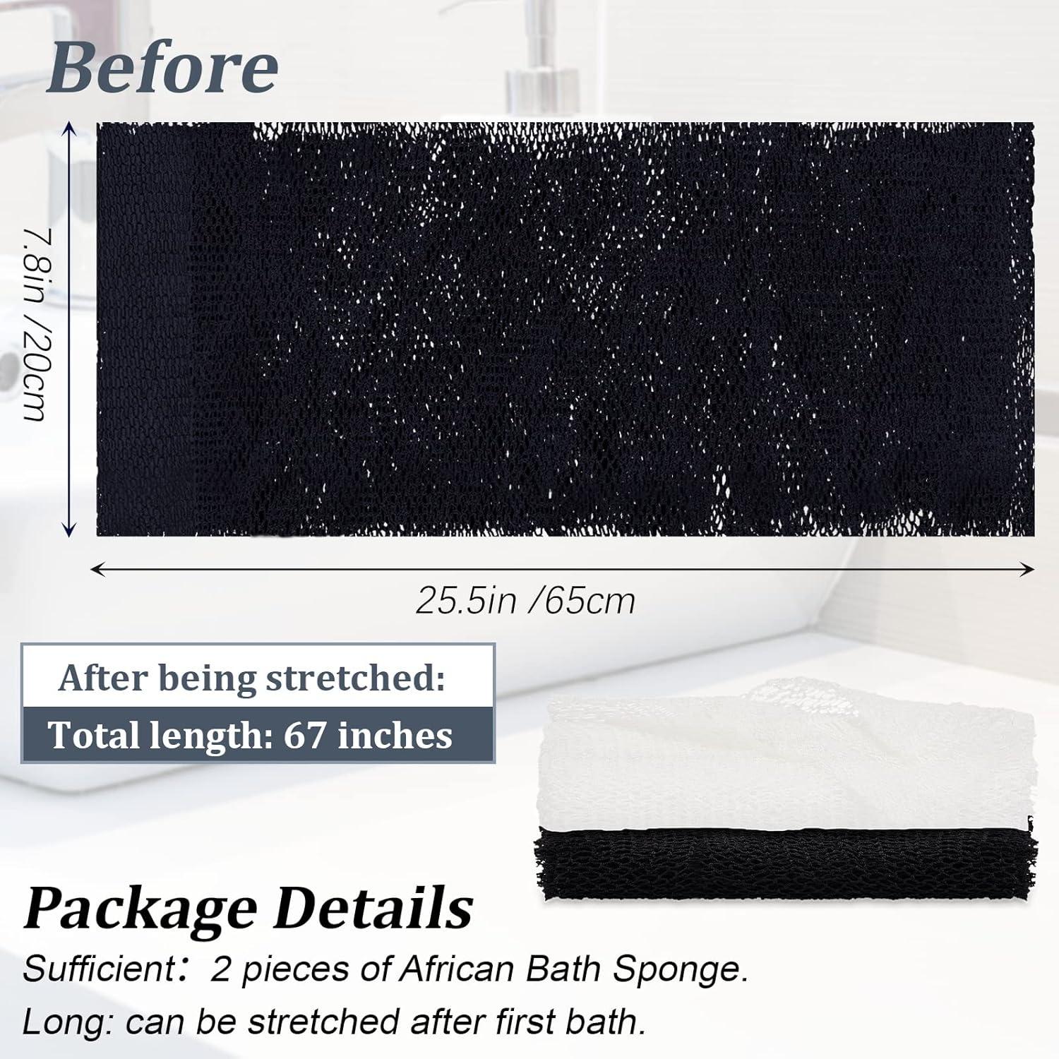 Esponja Exfoliante Africana Shappy 2 Pcs 65x20 cm Nylon