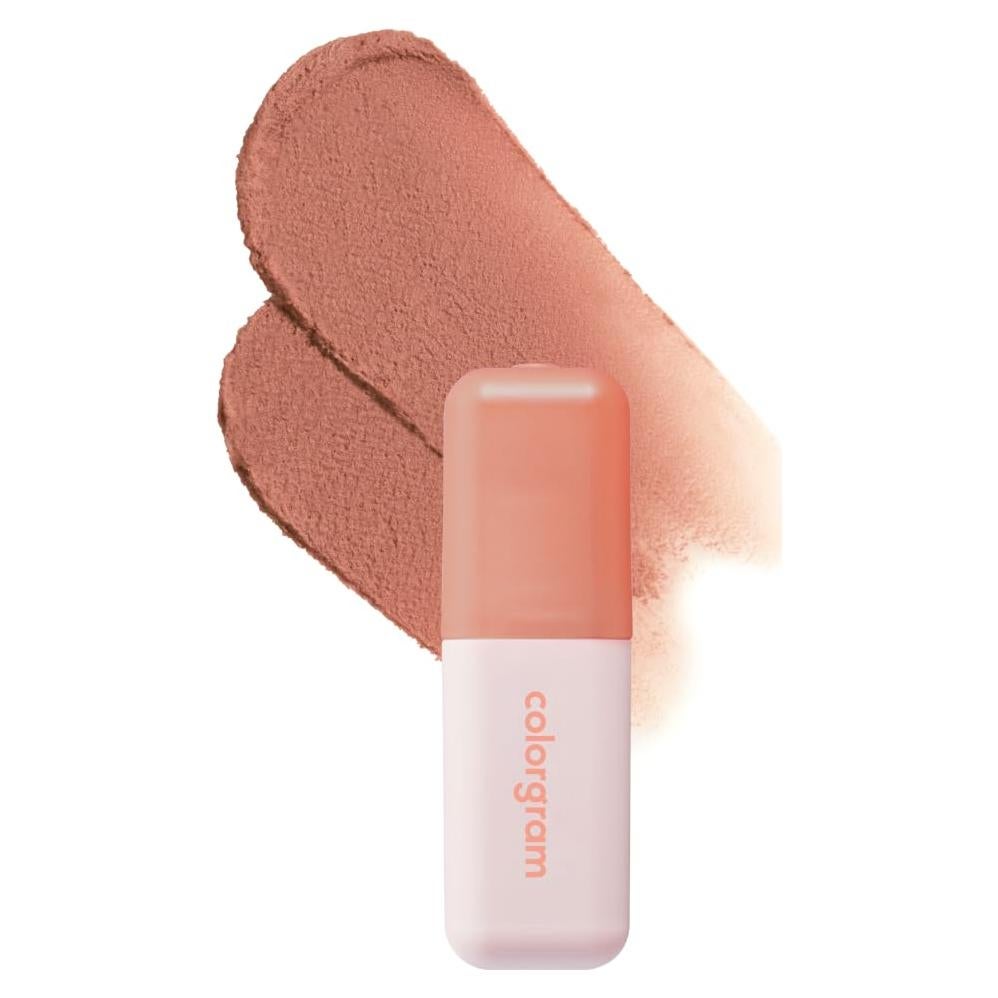 COLORGRAM NUDE BLUR TINT 01 SALMON BEIGE | Soft Velvet Matte Lip Stain & Cheek Tint | Lightweight Blurring Tint for a Smooth & Airbrushed Finish | 24H Hydration, Long-Lasting & Non-Sticky Formula
