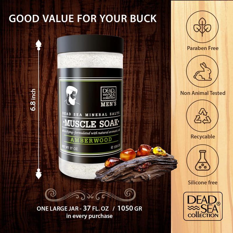 Sales de Baño del Mar Muerto Crystalline 1.05 Kg - Madera Ámbar