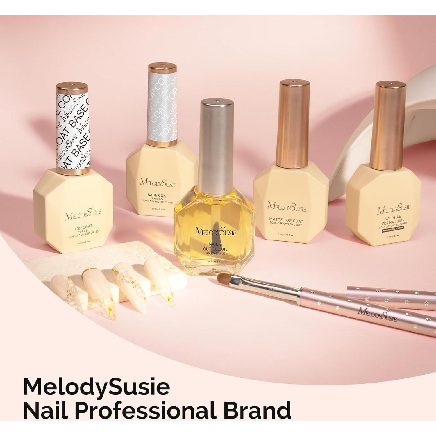 Kit de Manicura UV LED MelodySusie Base Coat 15ml - Larga Duración