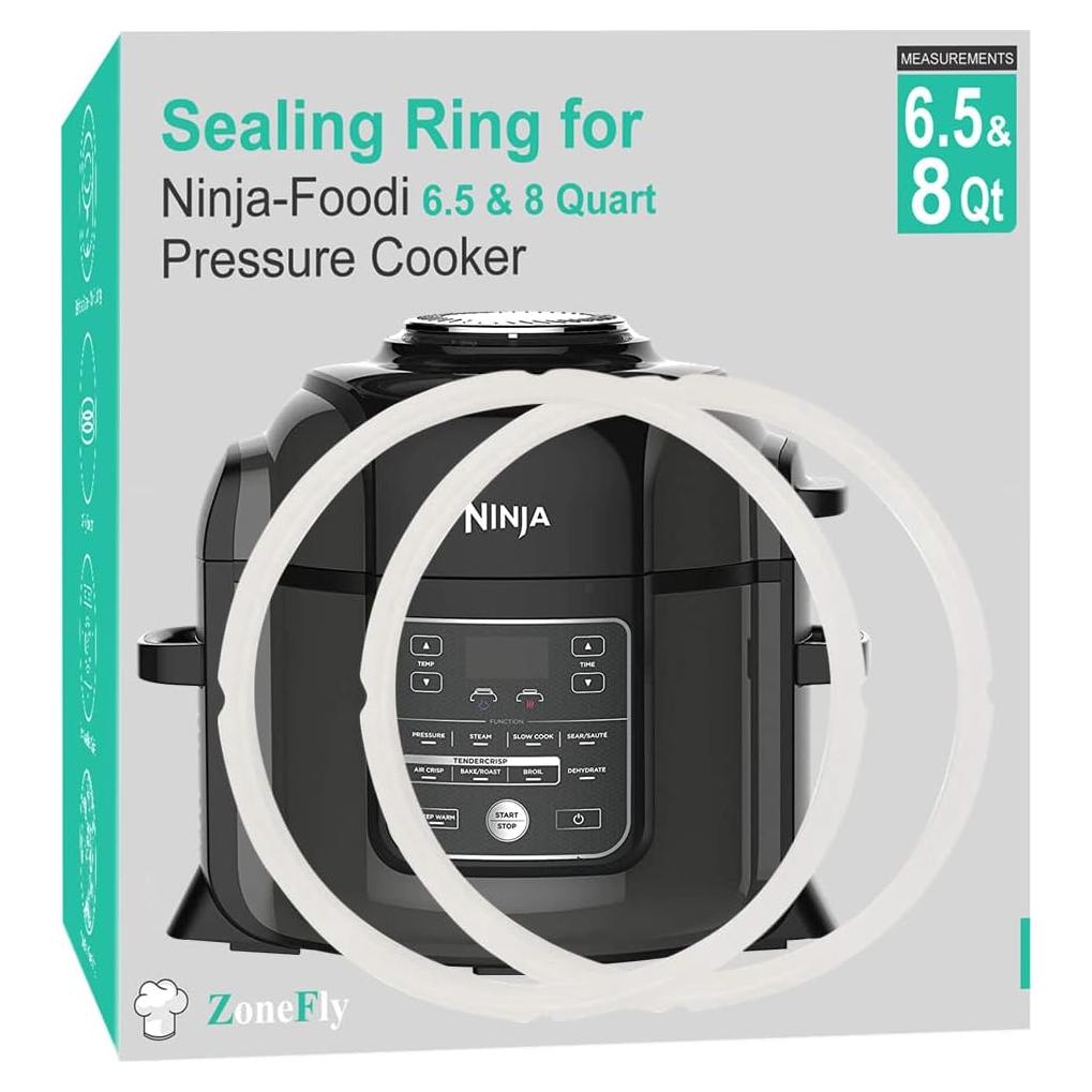 Anillo de Sellado de Silicona Ninja Foodi 6.5 y 8 Qt - 2 Piezas