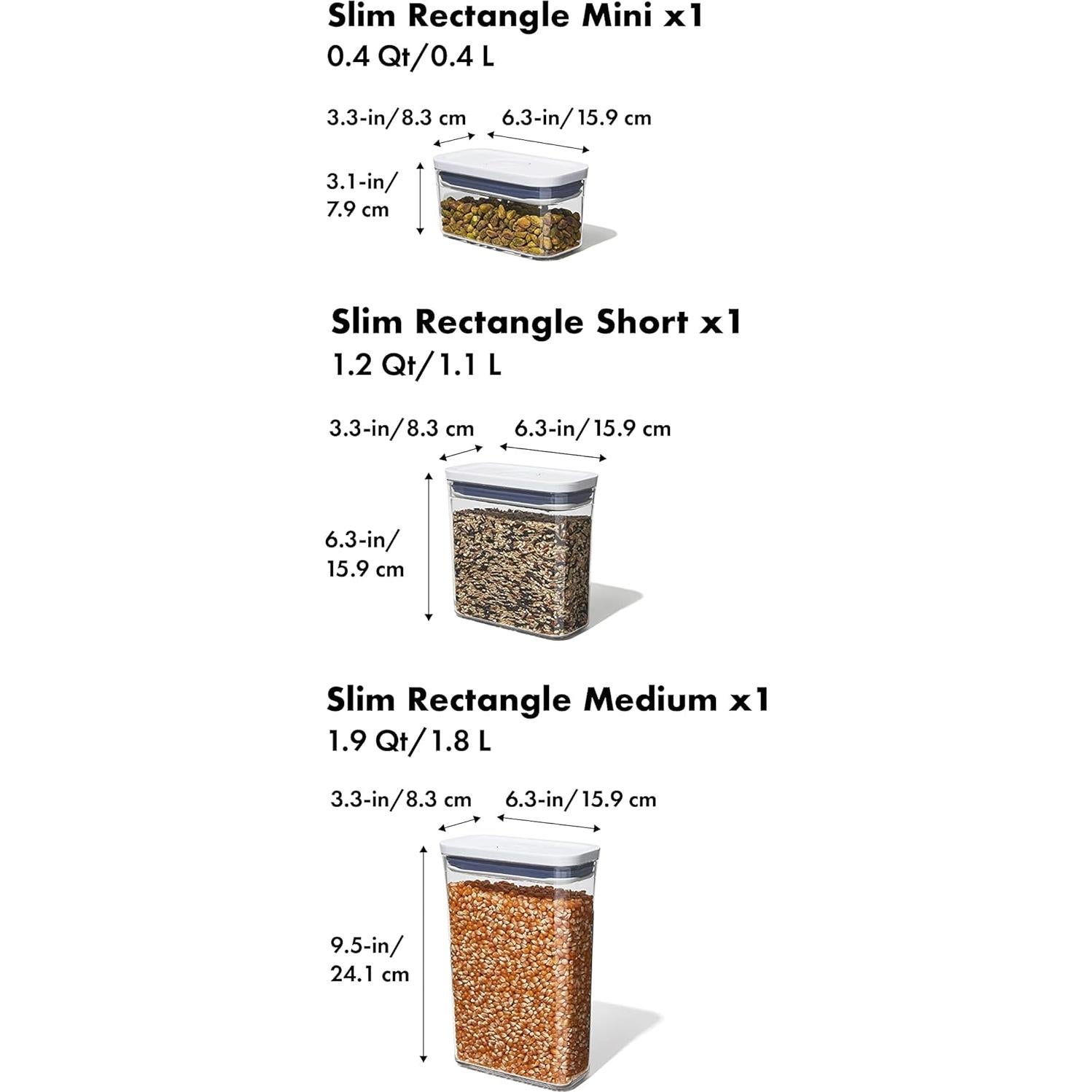 Juego de Contenedores Herméticos OXO Good Grips 3 Piezas