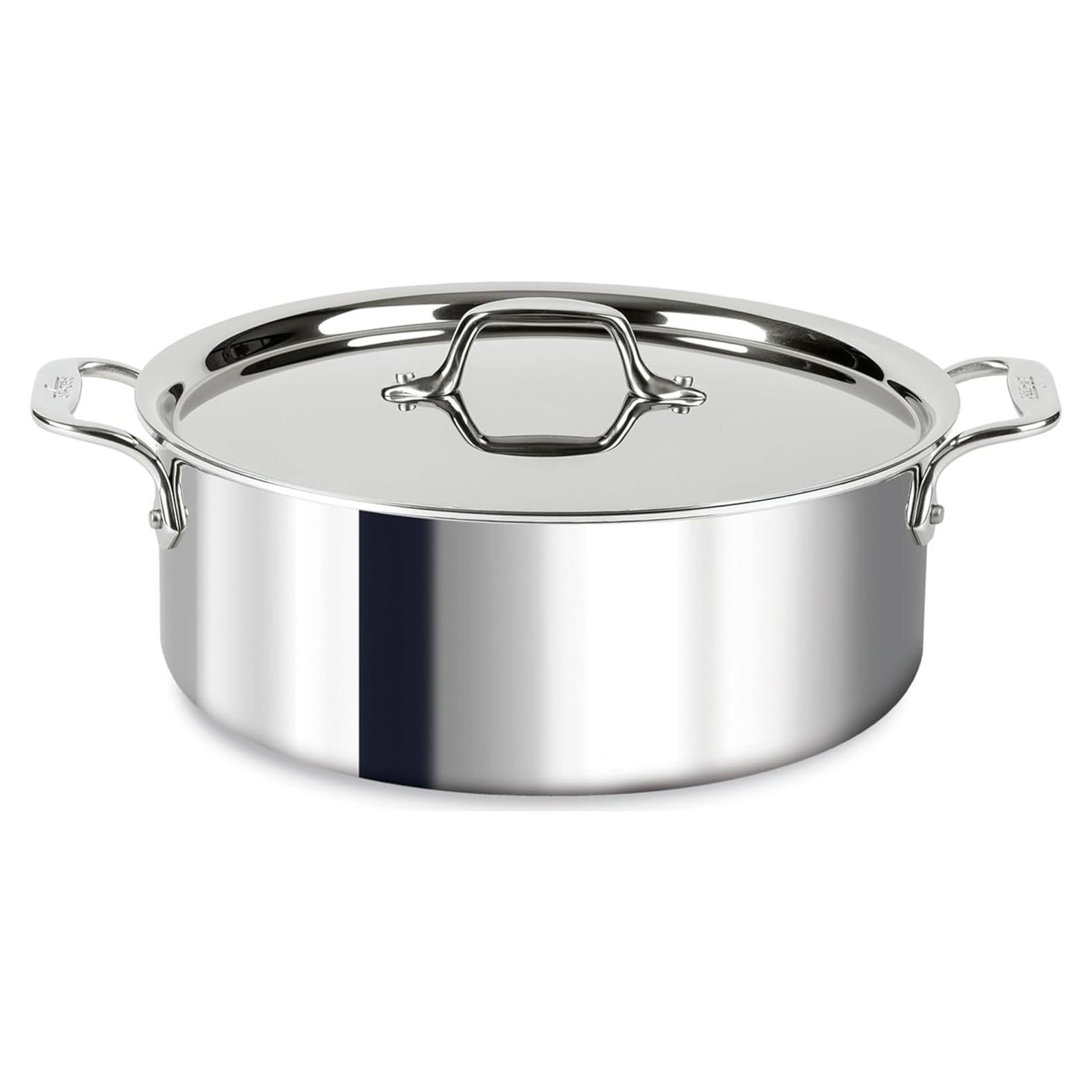 Olla de acero inoxidable All-Clad D3 6 cuartos apta inducción