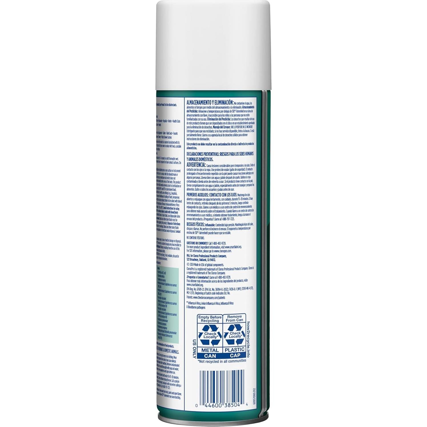 Spray Desinfectante Clorox 19 Onzas - Multi-Superficies Fresco