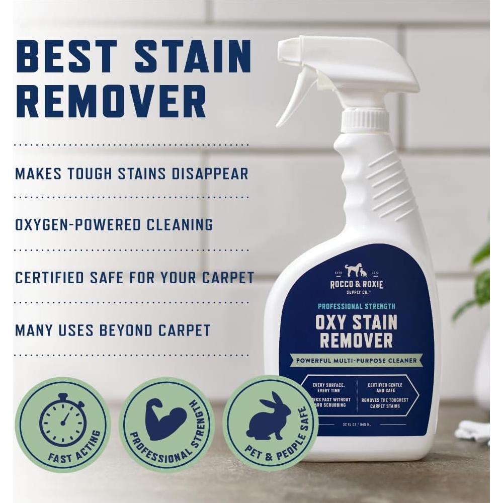 Rocco & Roxie Removedor de Manchas Oxy 946ml - Limpiador Multiusos