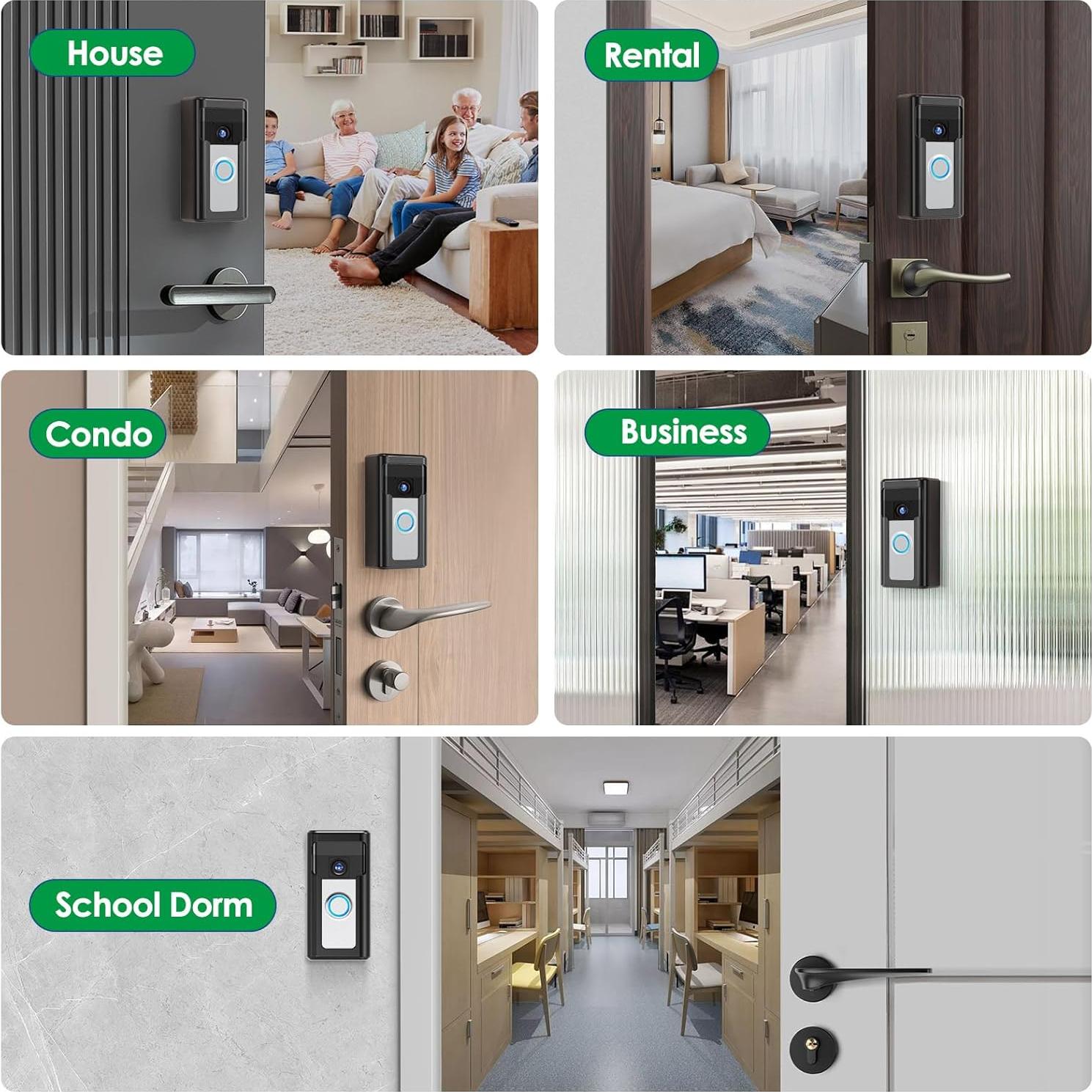 Soporte de Timbre de Video Liwin Antirrobo para Blink - Negro