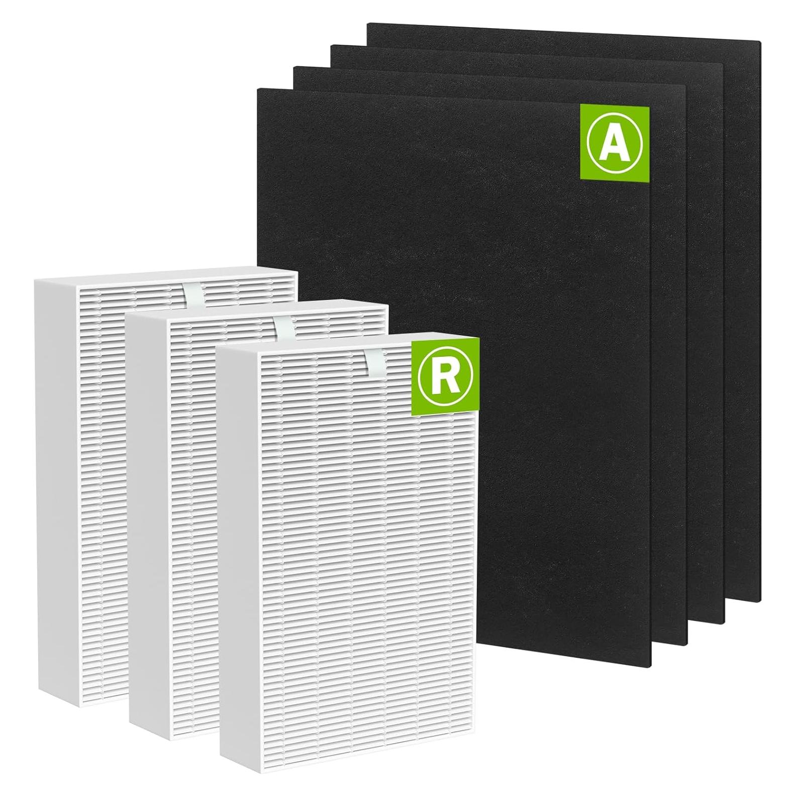 Paquete de 3 Filtros HEPA HPA300 + 4 Pre-Filtros Honeywell