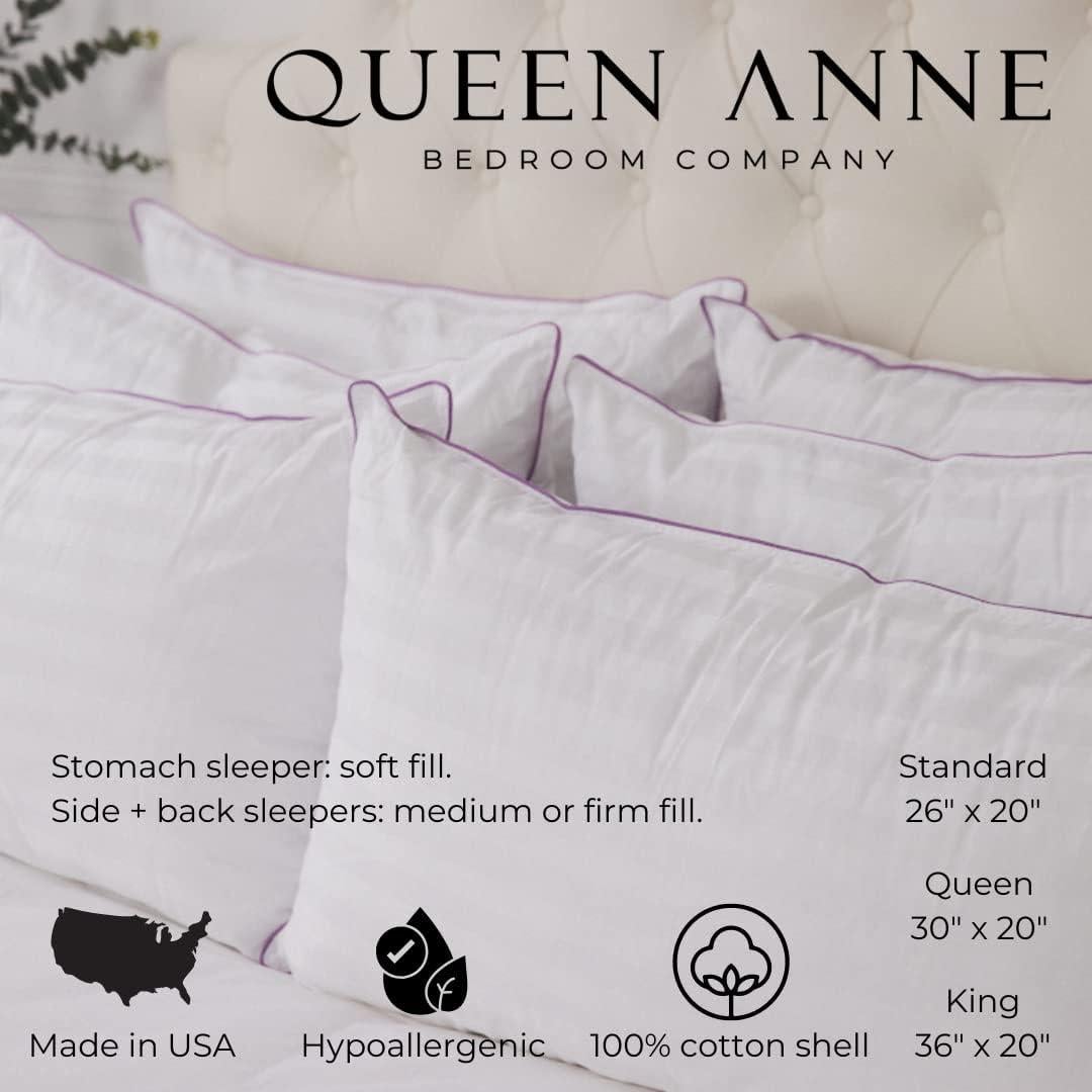 Almohada Hipoalergénica Queen Anne Firme Estándar 76x51cm