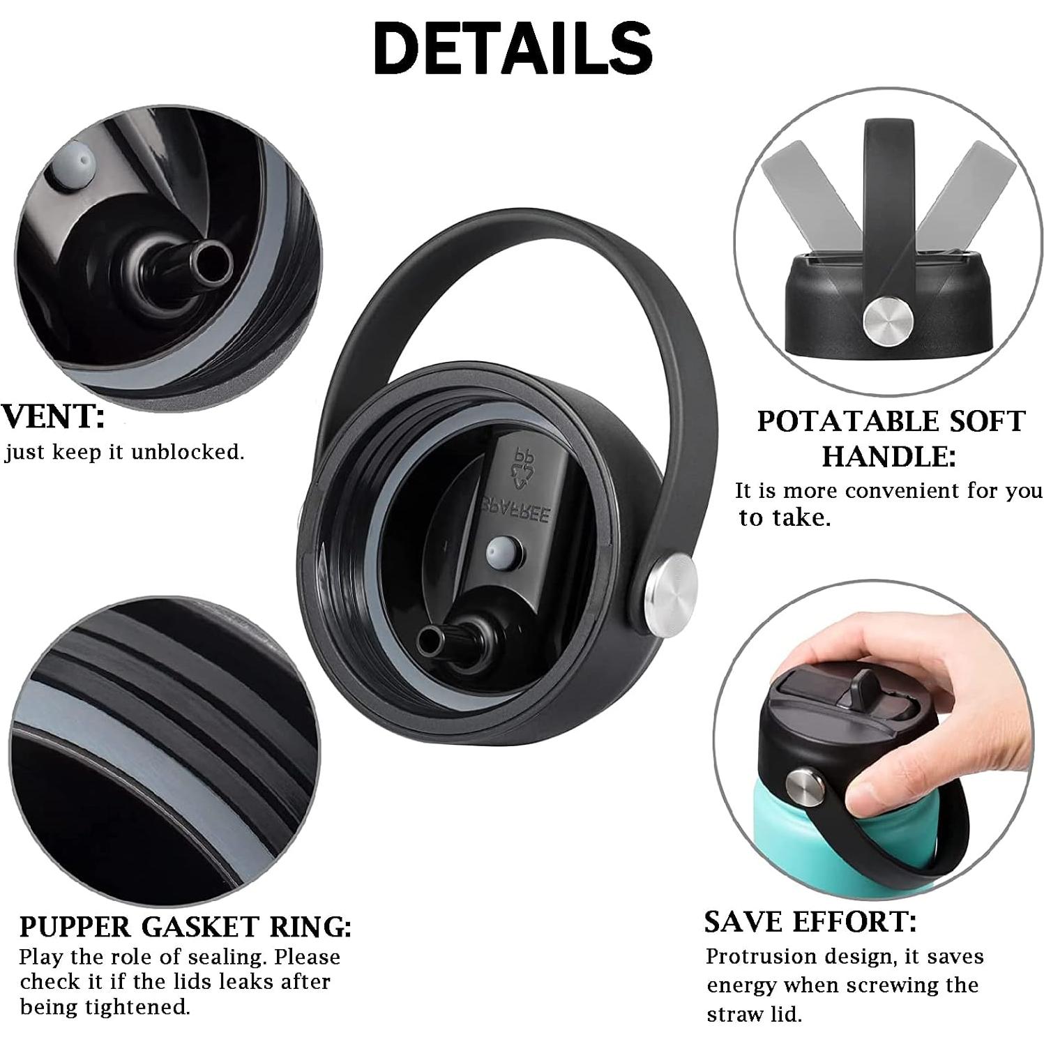 Tapa de Pajita LLCJYYCY para Botellas Hydro Flask Boca Ancha