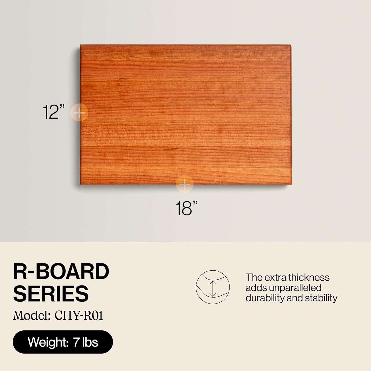 Tabla de Cortar de Madera John Boos R-Board 45.72x30.48 cm Reversible