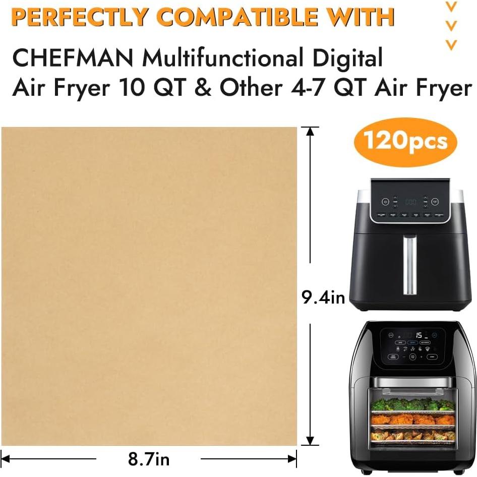 Forros de Papel Pergamino BYKITCHEN 22.1x24cm 120PCS