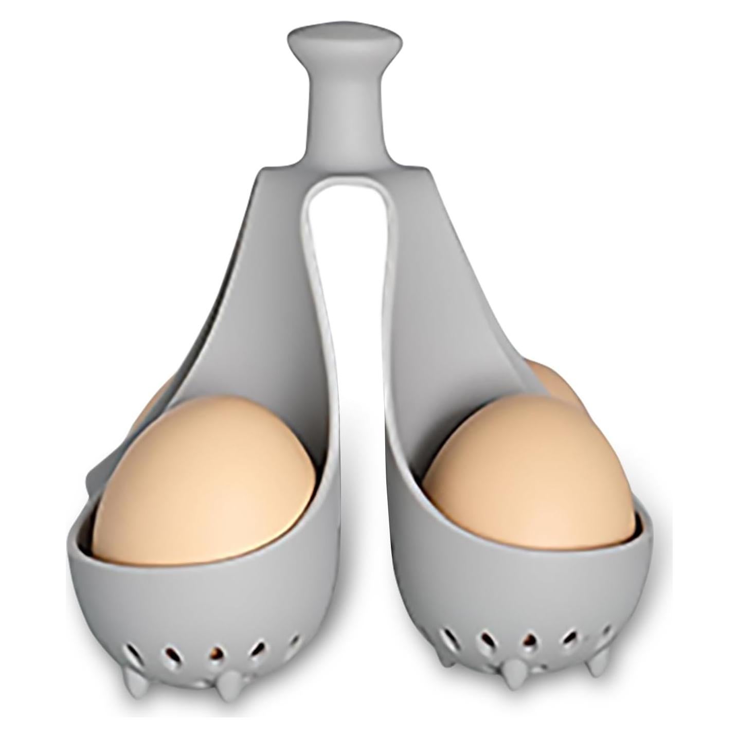 Cocedor de Huevos WIDVIH para 4 Huevos, Silicona Antibacterial