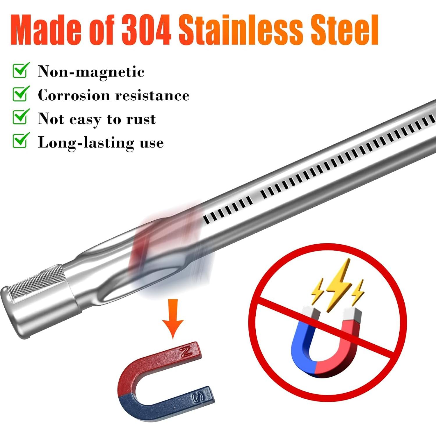 Quemador de Parrilla Hisencn 18 cm Acero Inoxidable para Weber Spirit 200