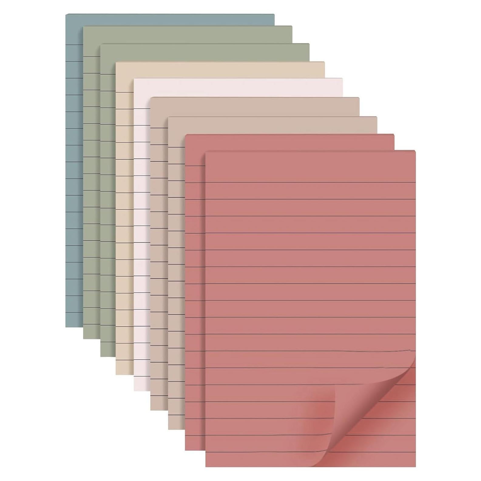 Notas Adhesivas Rayadas YEECOK 10x15 cm Vintage 9 Pads