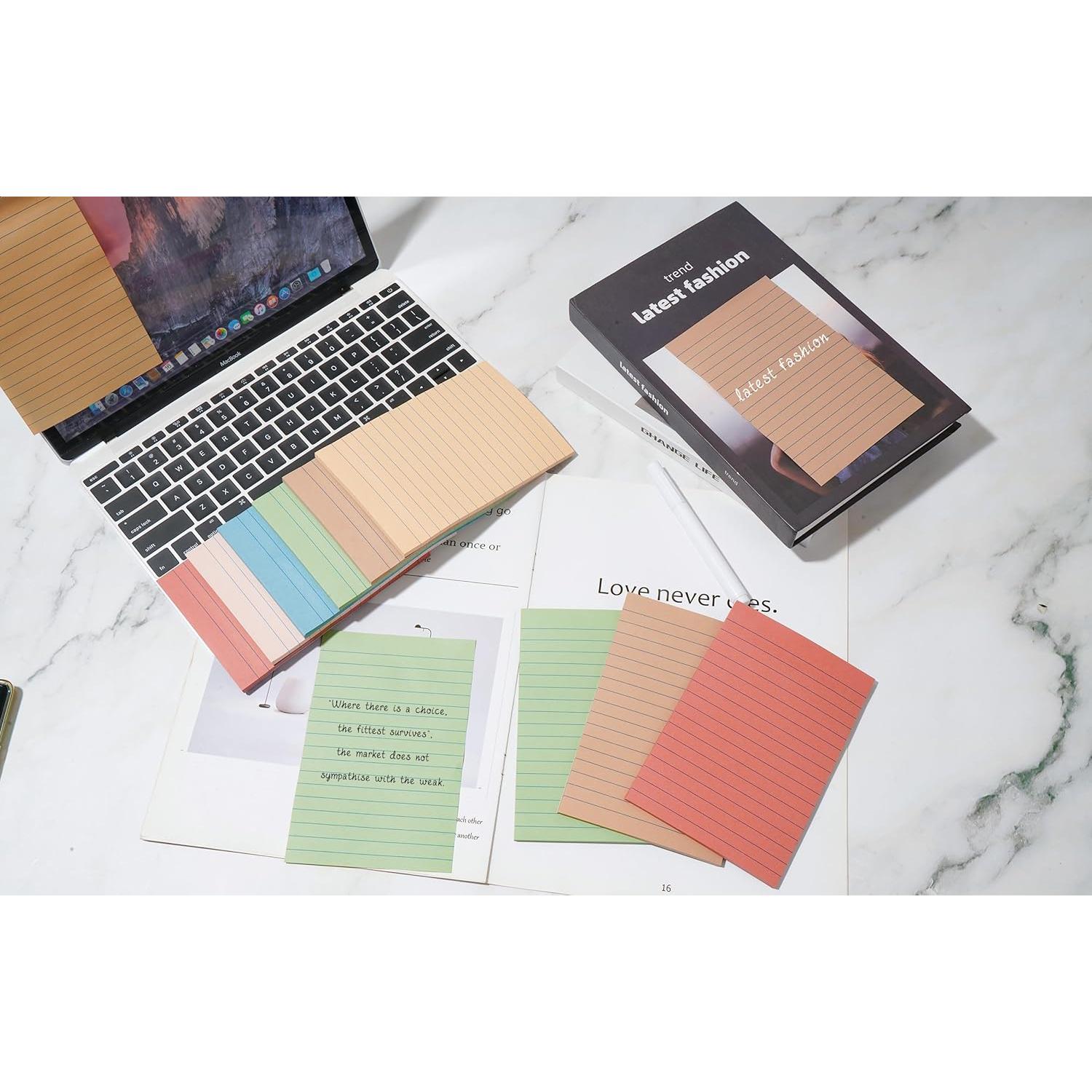 Notas Adhesivas Rayadas YEECOK 10x15 cm Vintage 9 Pads