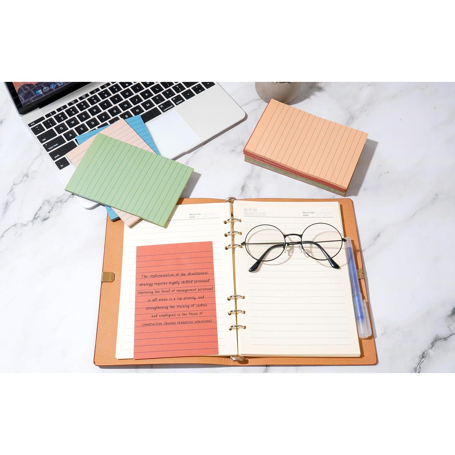 Notas Adhesivas Rayadas YEECOK 10x15 cm Vintage 9 Pads