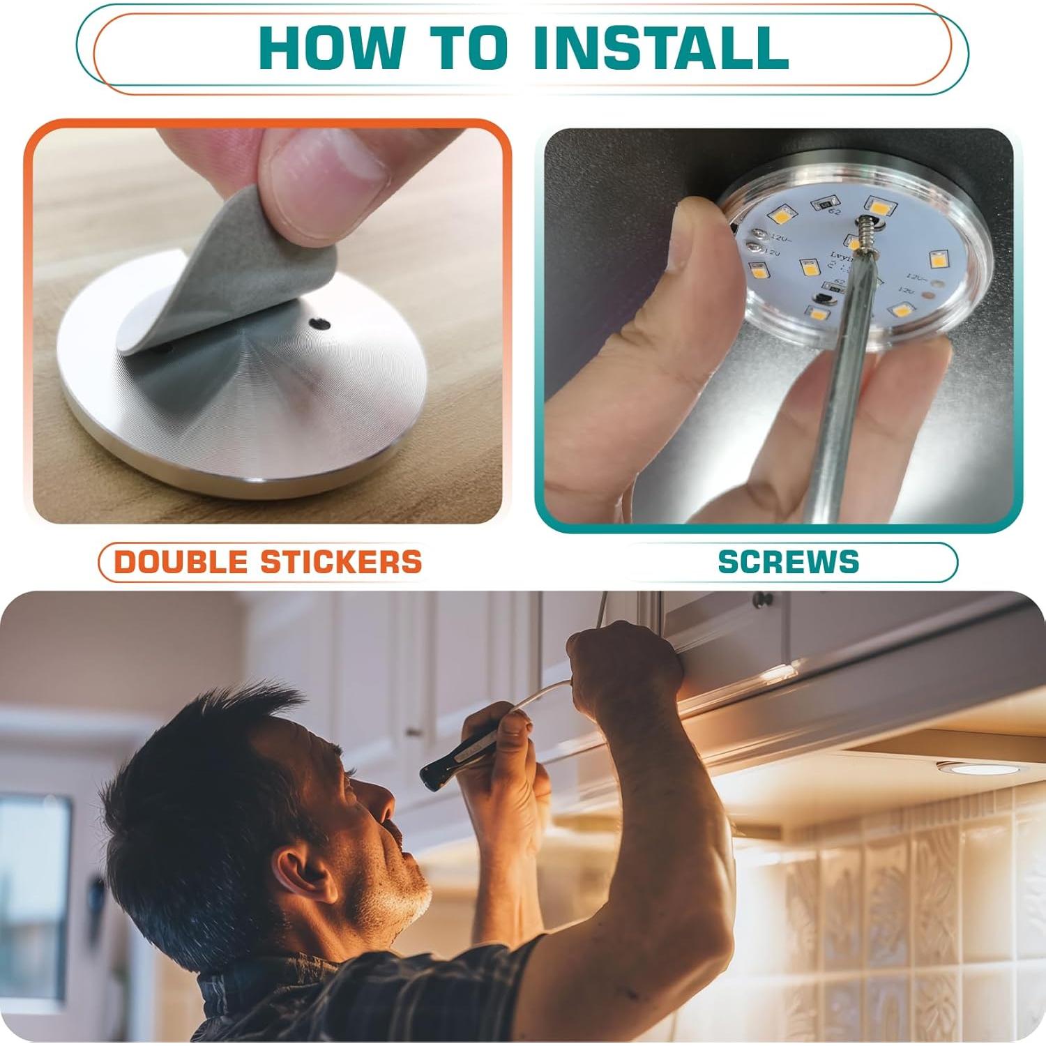 Kit de Iluminación LED Inalámbrico Lvyinyin 6 Luces Luz Diurna