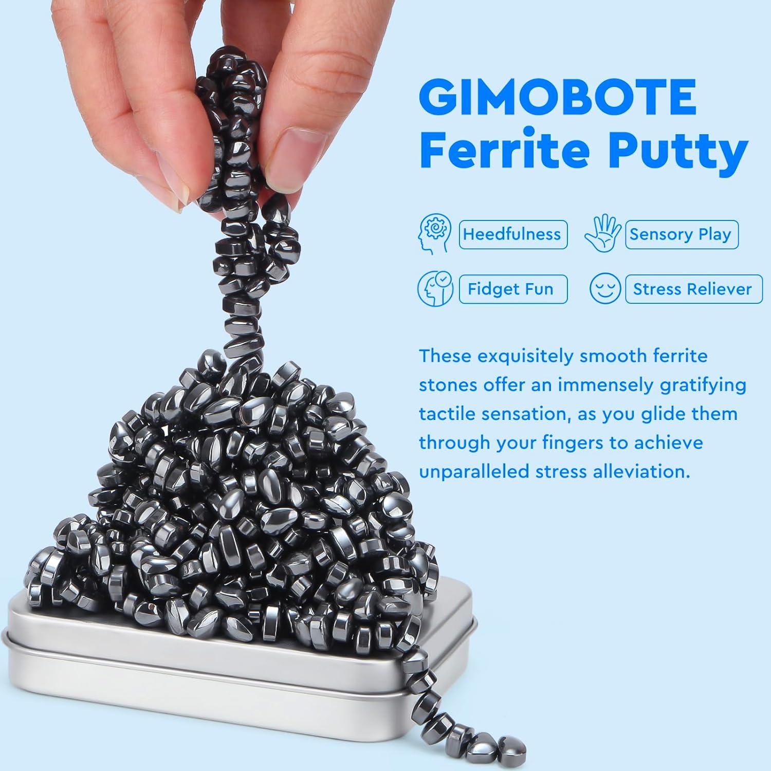 Masilla de Ferrita Negra GIMOBOTE 300 PCS Alivio Estrés 14+