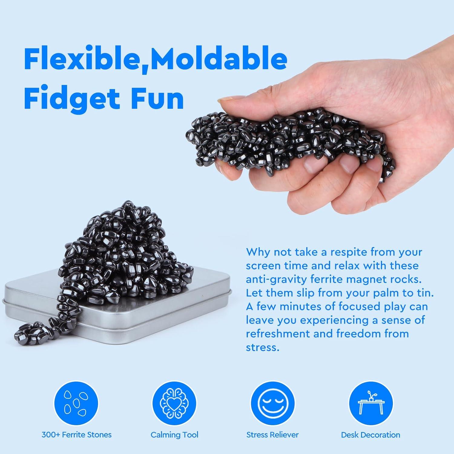 Masilla de Ferrita Negra GIMOBOTE 300 PCS Alivio Estrés 14+