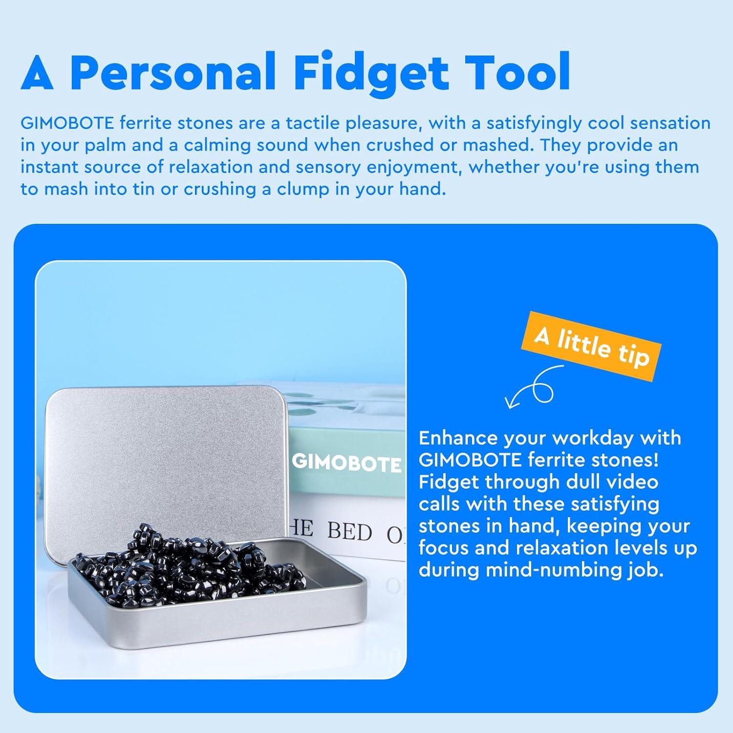 Masilla de Ferrita Negra GIMOBOTE 300 PCS Alivio Estrés 14+