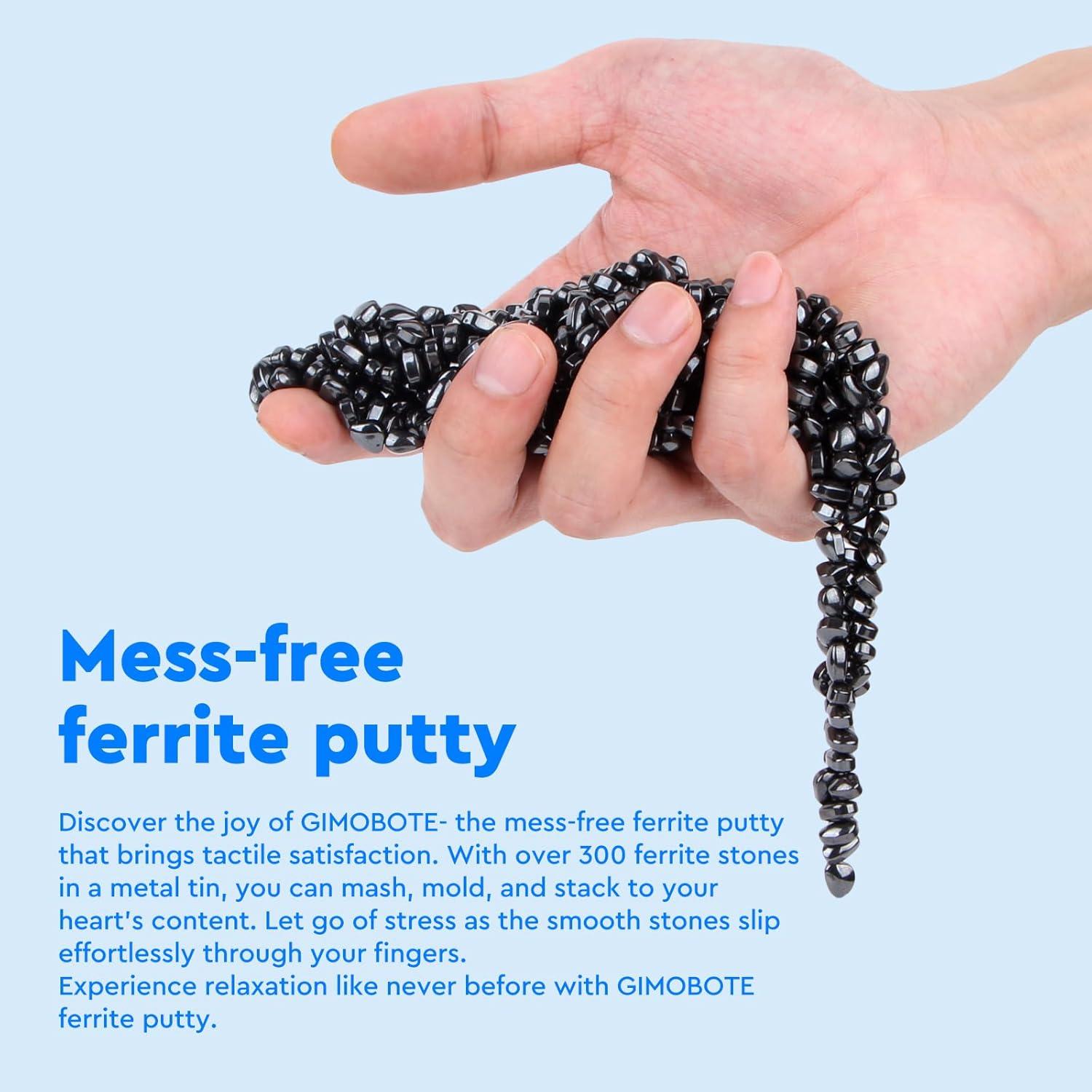 Masilla de Ferrita Negra GIMOBOTE 300 PCS Alivio Estrés 14+