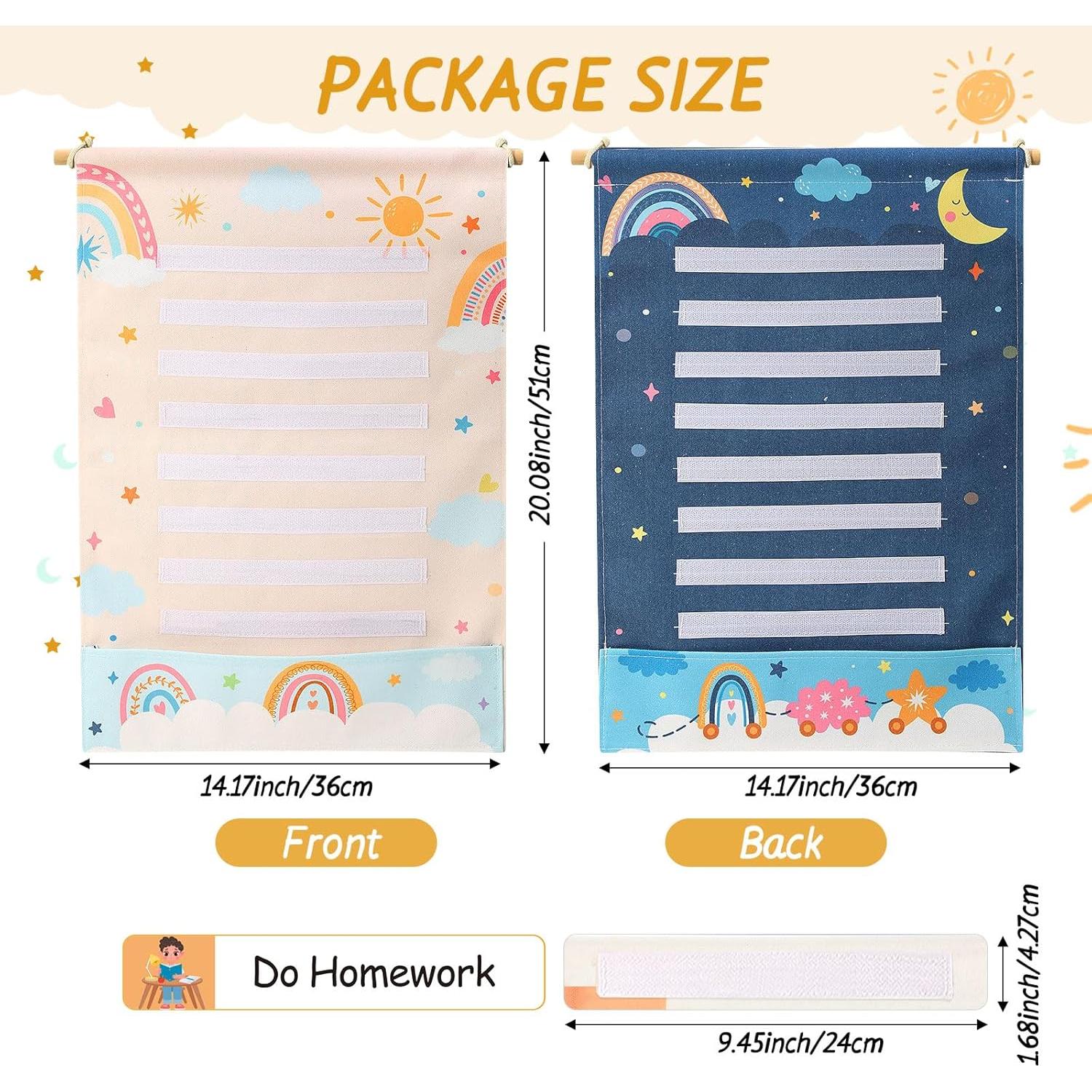 Tablero de Horario Visual Blosssound para Niños 51x36 cm