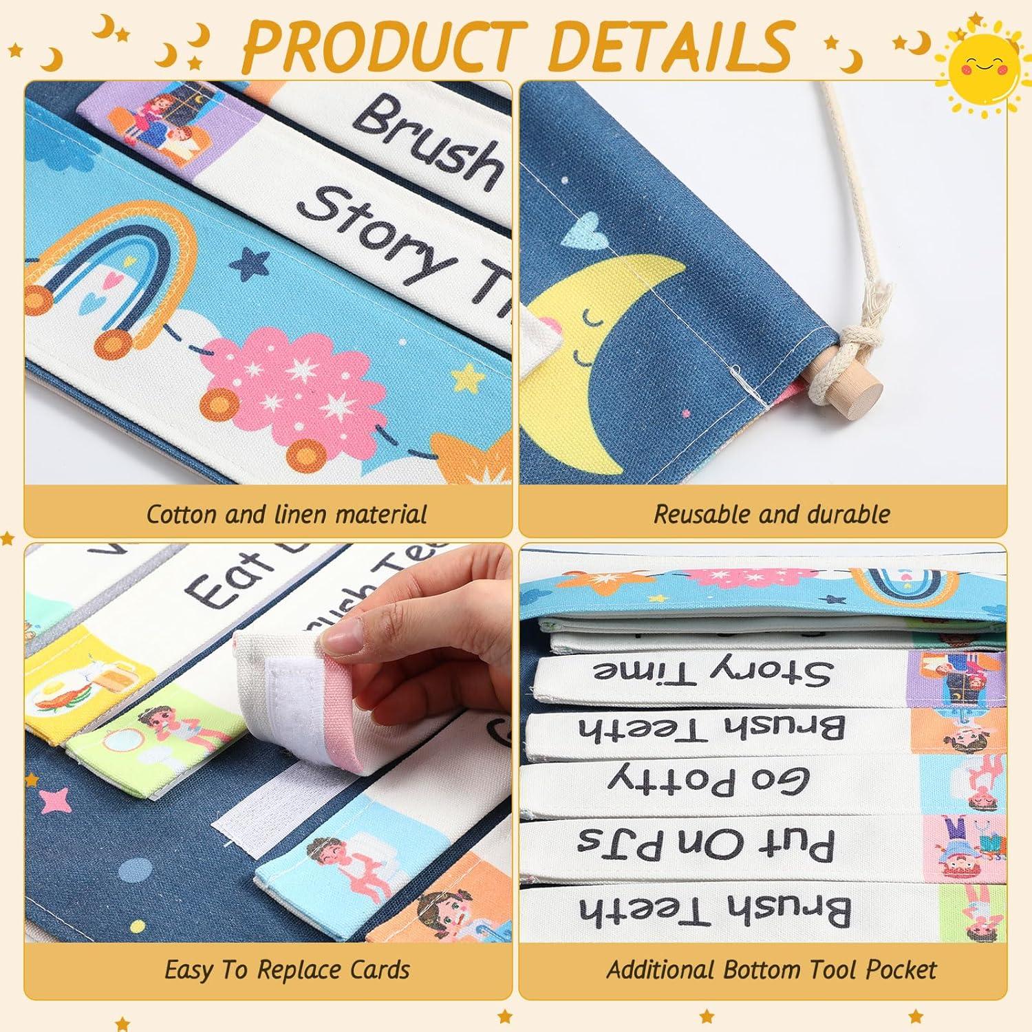 Tablero de Horario Visual Blosssound para Niños 51x36 cm