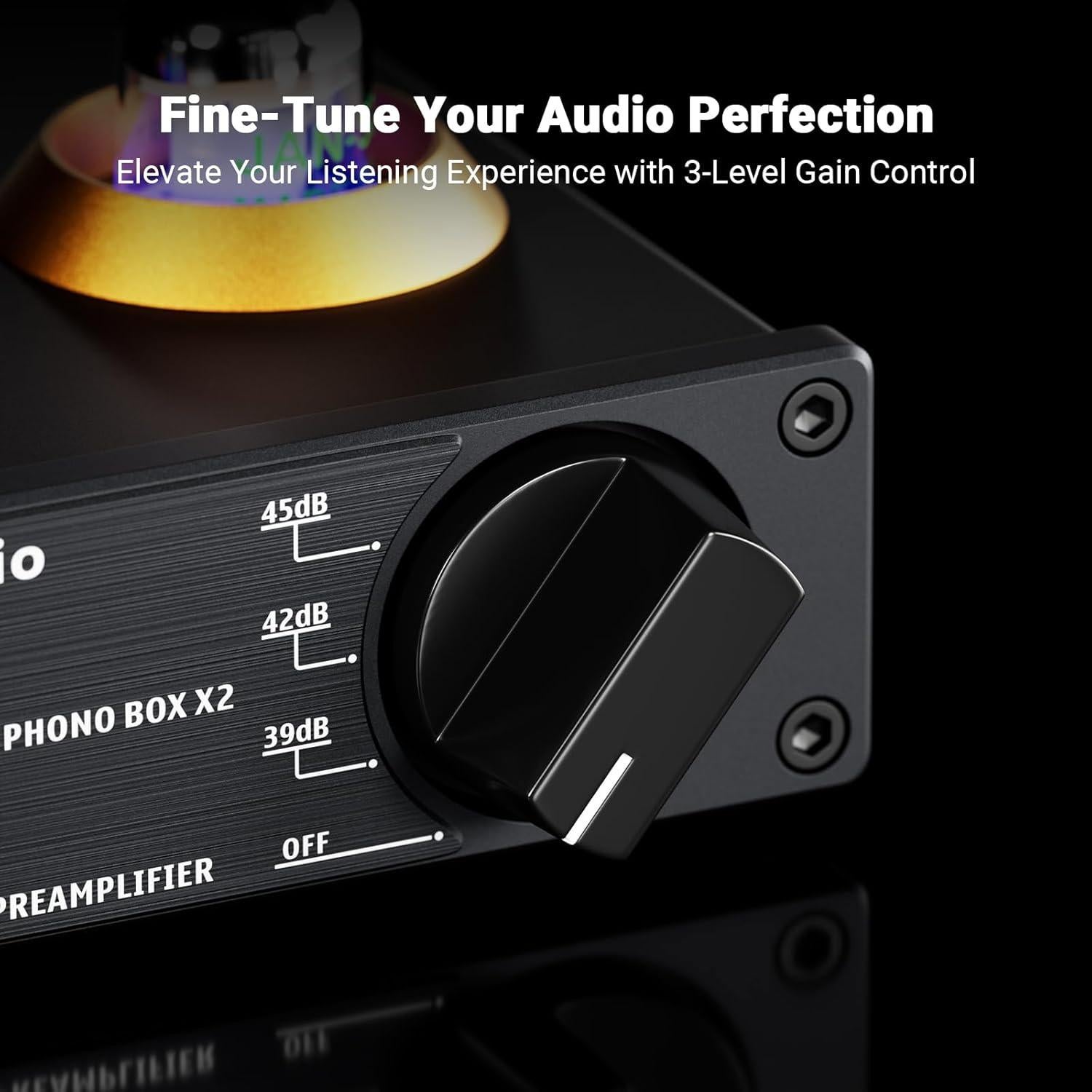 Fosi Audio Preamplificador Phono BOX X2 12V 0.31kg