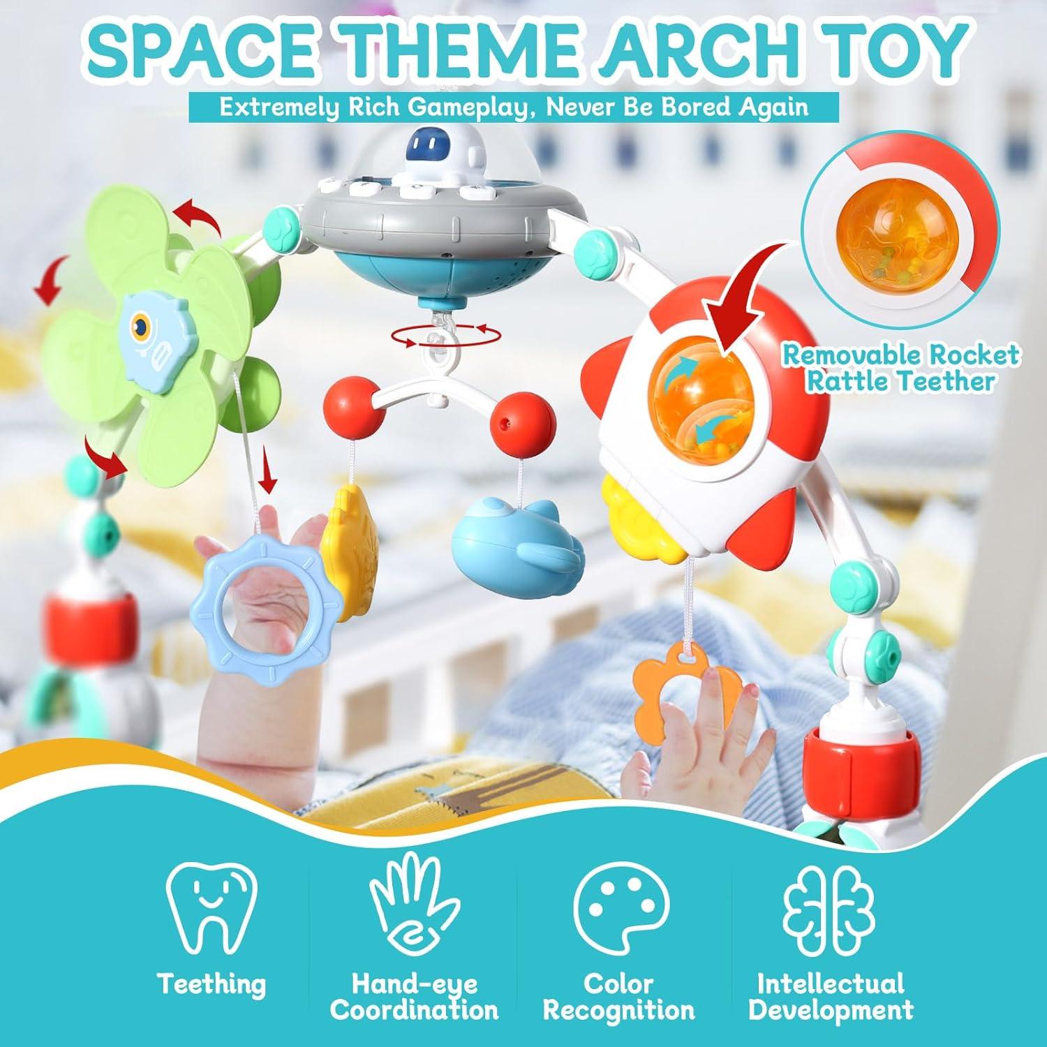 Juguete de Arco para Cochecito Orzbow Espacio con Música