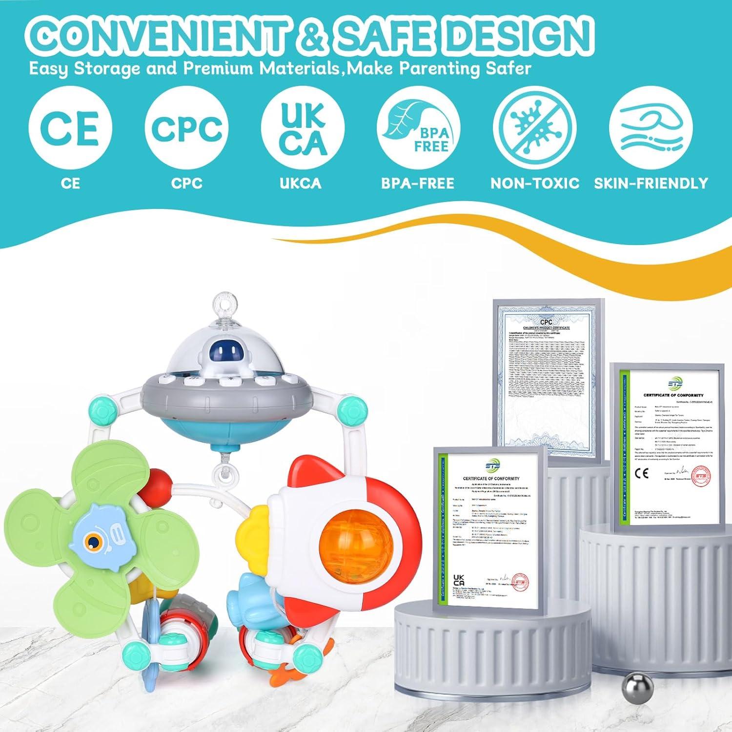 Juguete de Arco para Cochecito Orzbow Espacio con Música