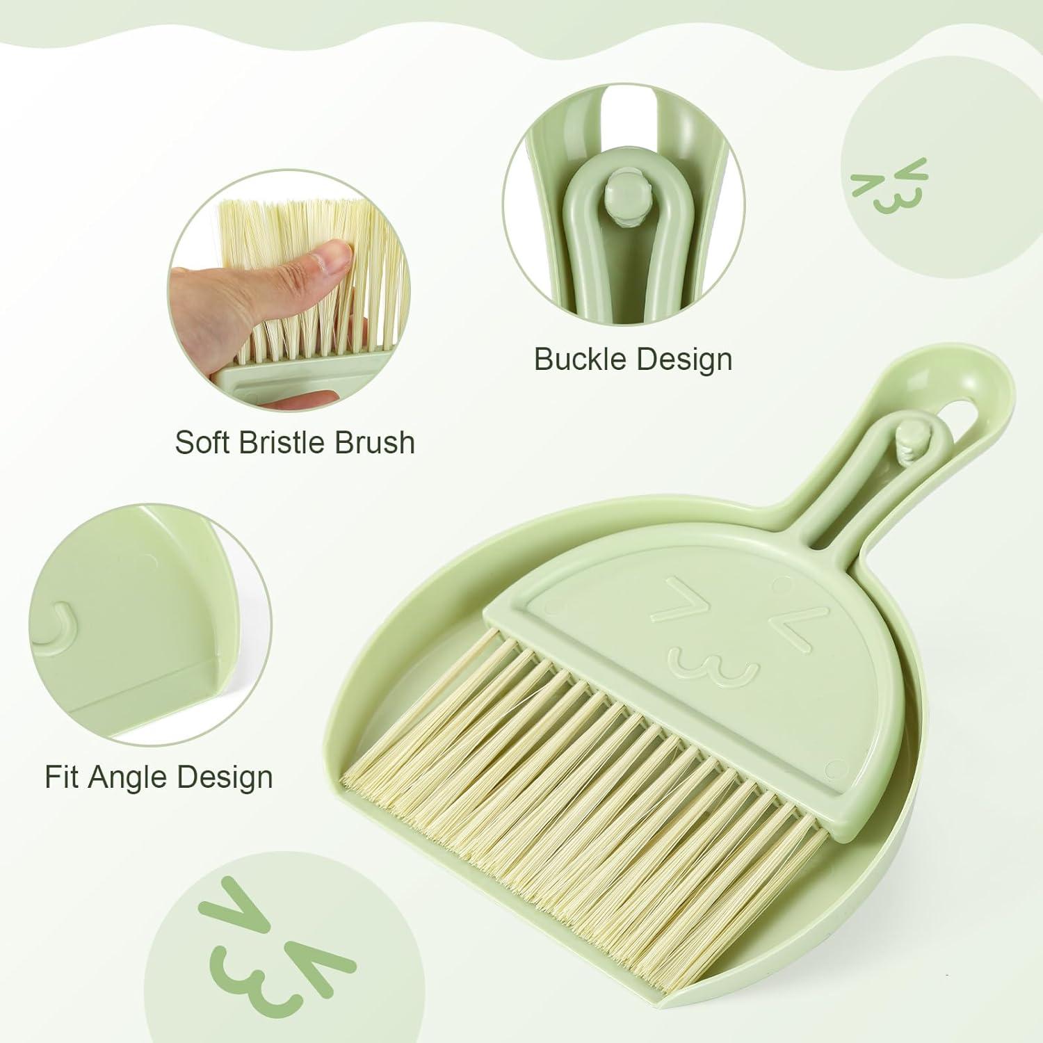 Juego de Escoba y Recogedor Mini SUTINE, Compacto y Duradero