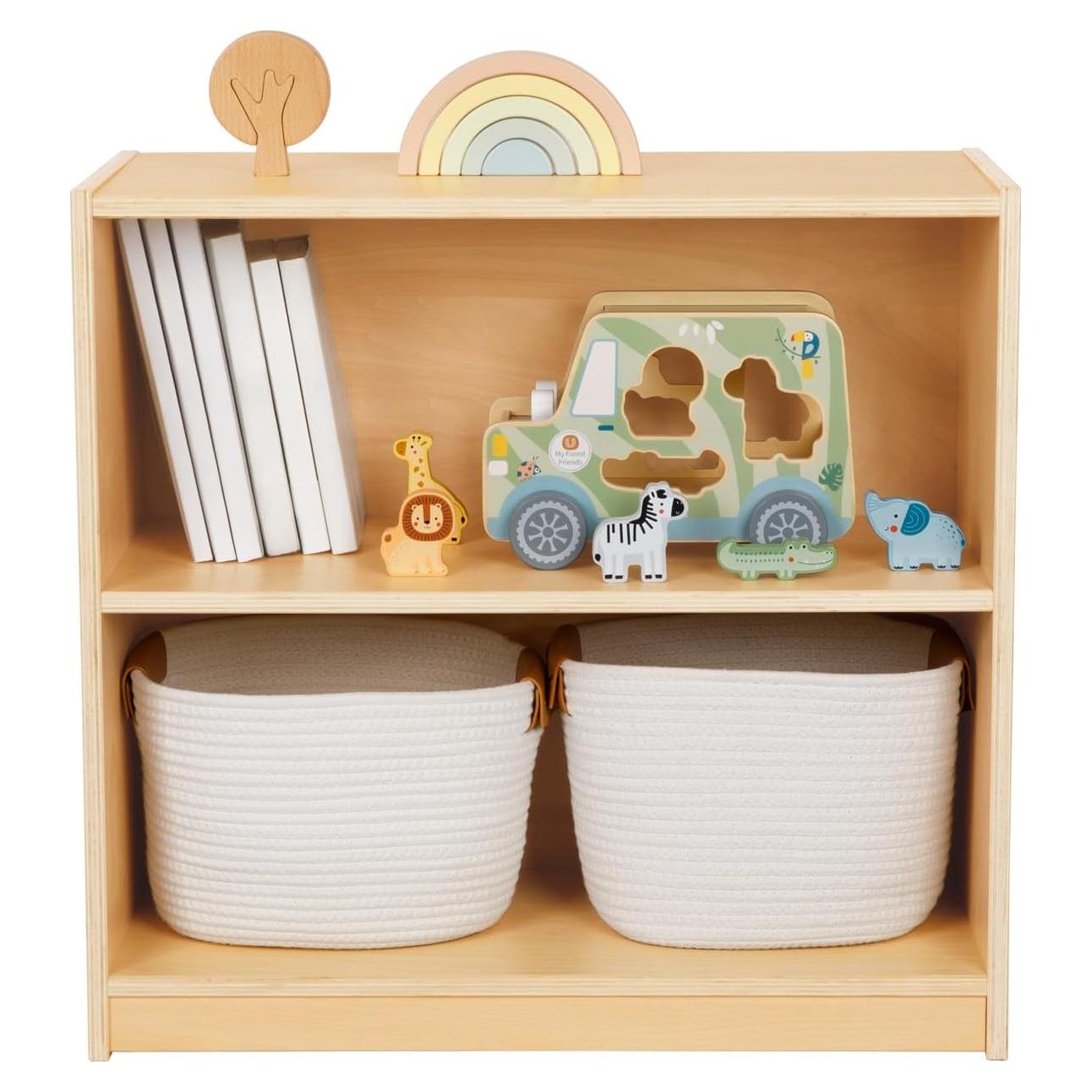 Estante Montessori OOOK 3 Niveles Madera para Juguetes y Libros