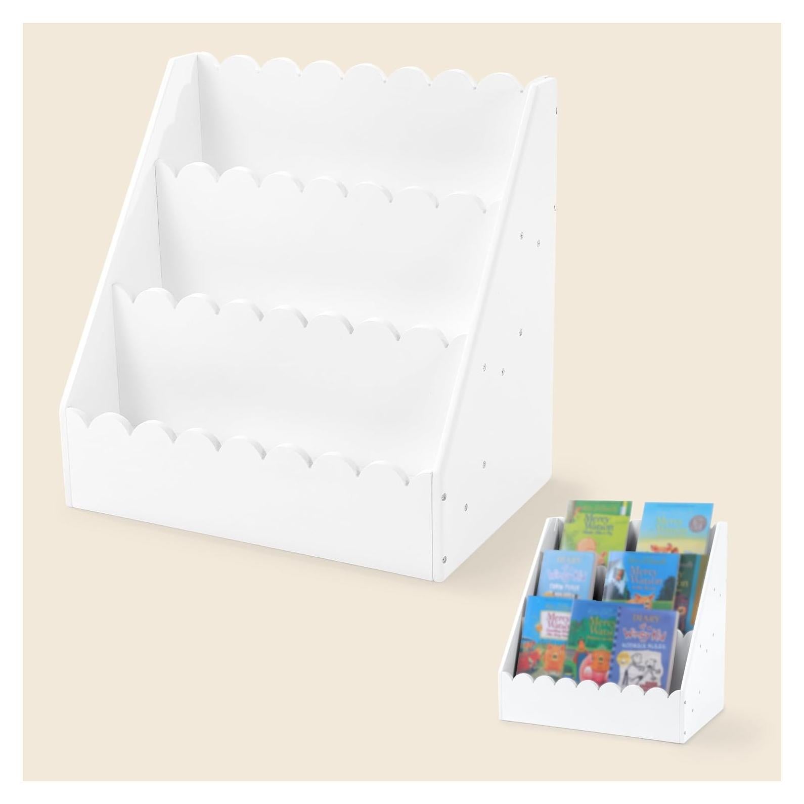 Estante de Libros BALAPET Blanco 3 Niveles para Niños 42x27 cm