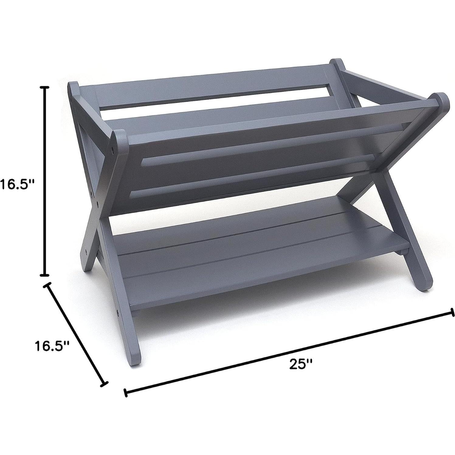 Caddy de Libros para Niños Lipper International Gris 63.5x42.5x42.5 cm
