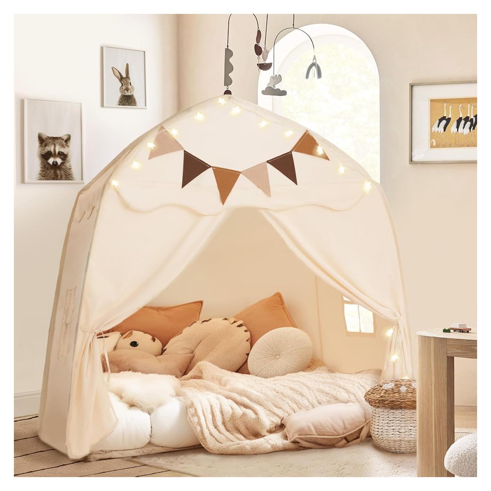 Tienda de Juego para Niños Little Dove 130x99x130 cm Crema