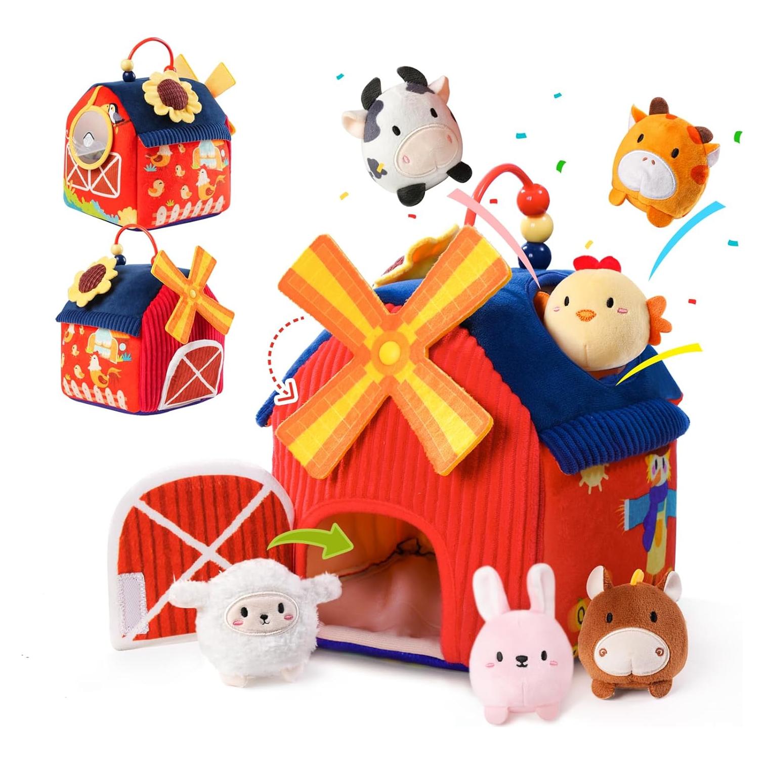 Juguete Sensorial Montessori KOTY Casa de Campo 6 Animales